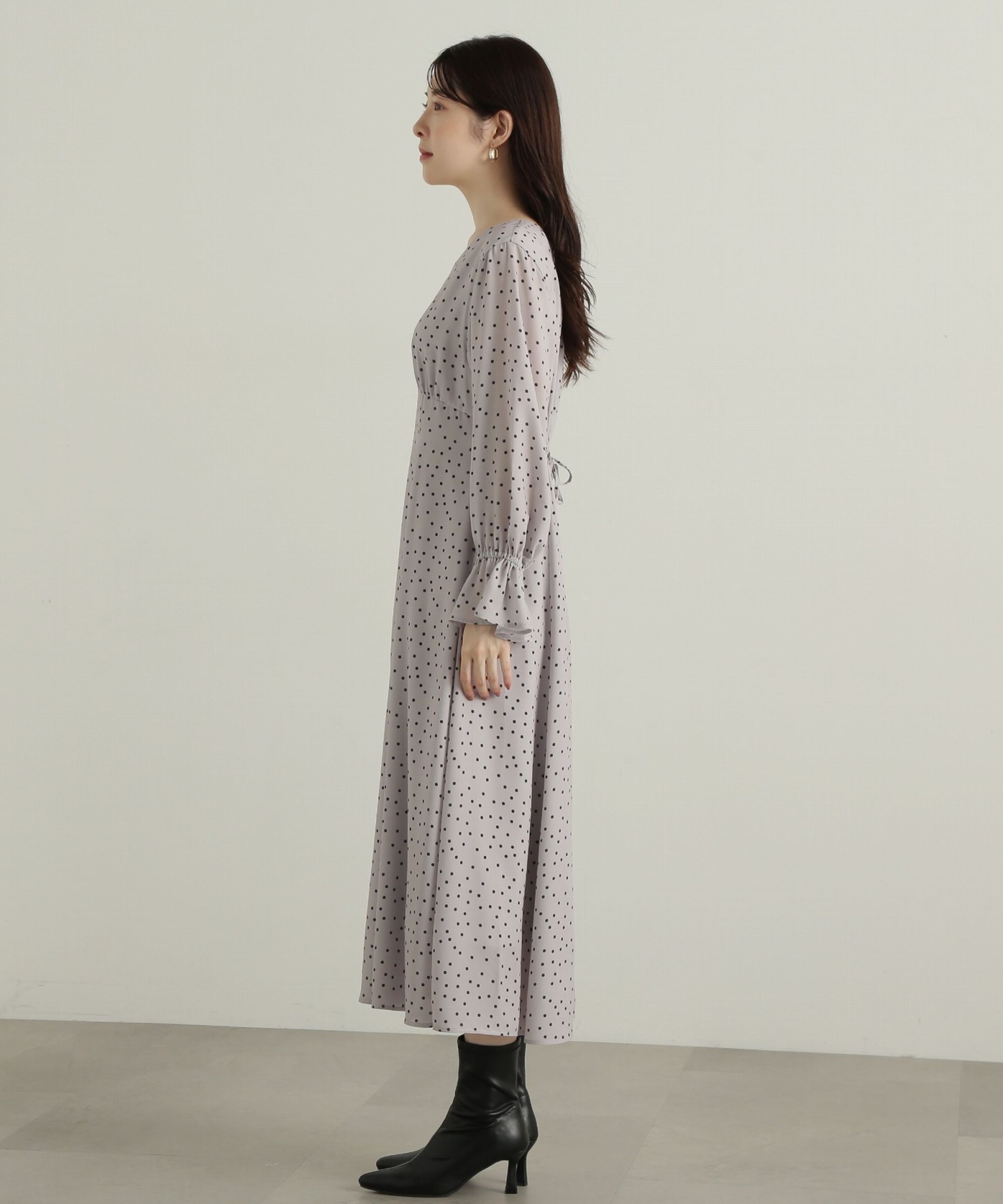 PROPORTION BODY DRESSING「リボン付きドット柄ワンピース」|ワンピース|