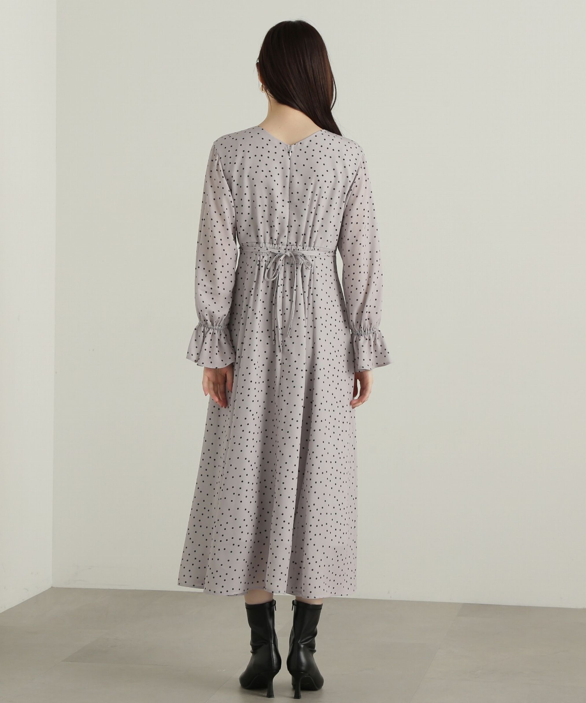 PROPORTION BODY DRESSING「リボン付きドット柄ワンピース」|ワンピース|