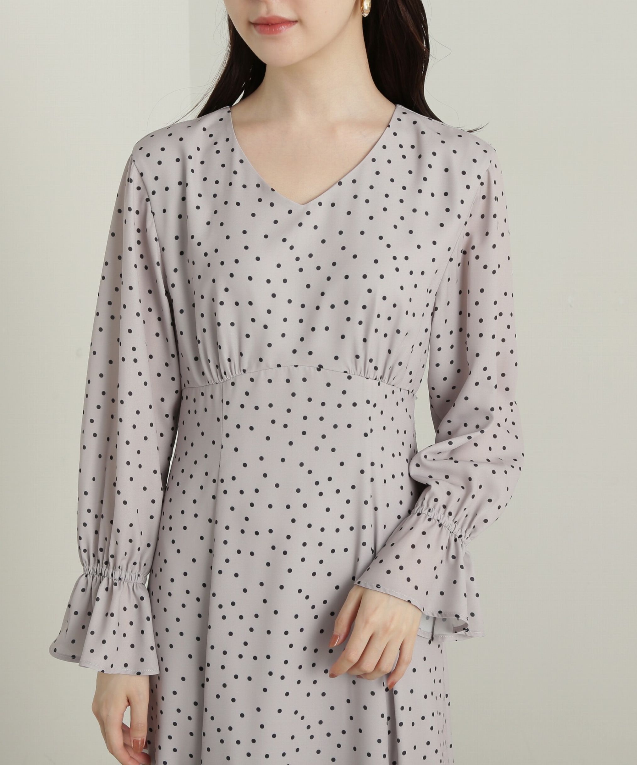 PROPORTION BODY DRESSING「リボン付きドット柄ワンピース」|ワンピース|