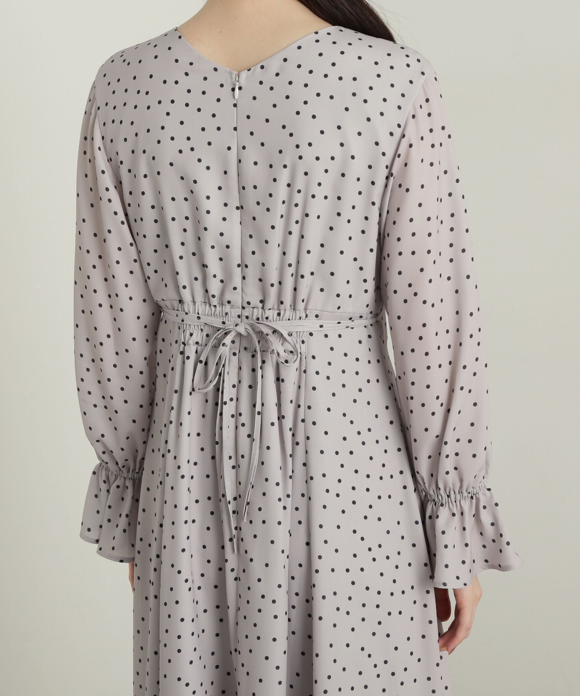 PROPORTION BODY DRESSING「リボン付きドット柄ワンピース」|ワンピース|