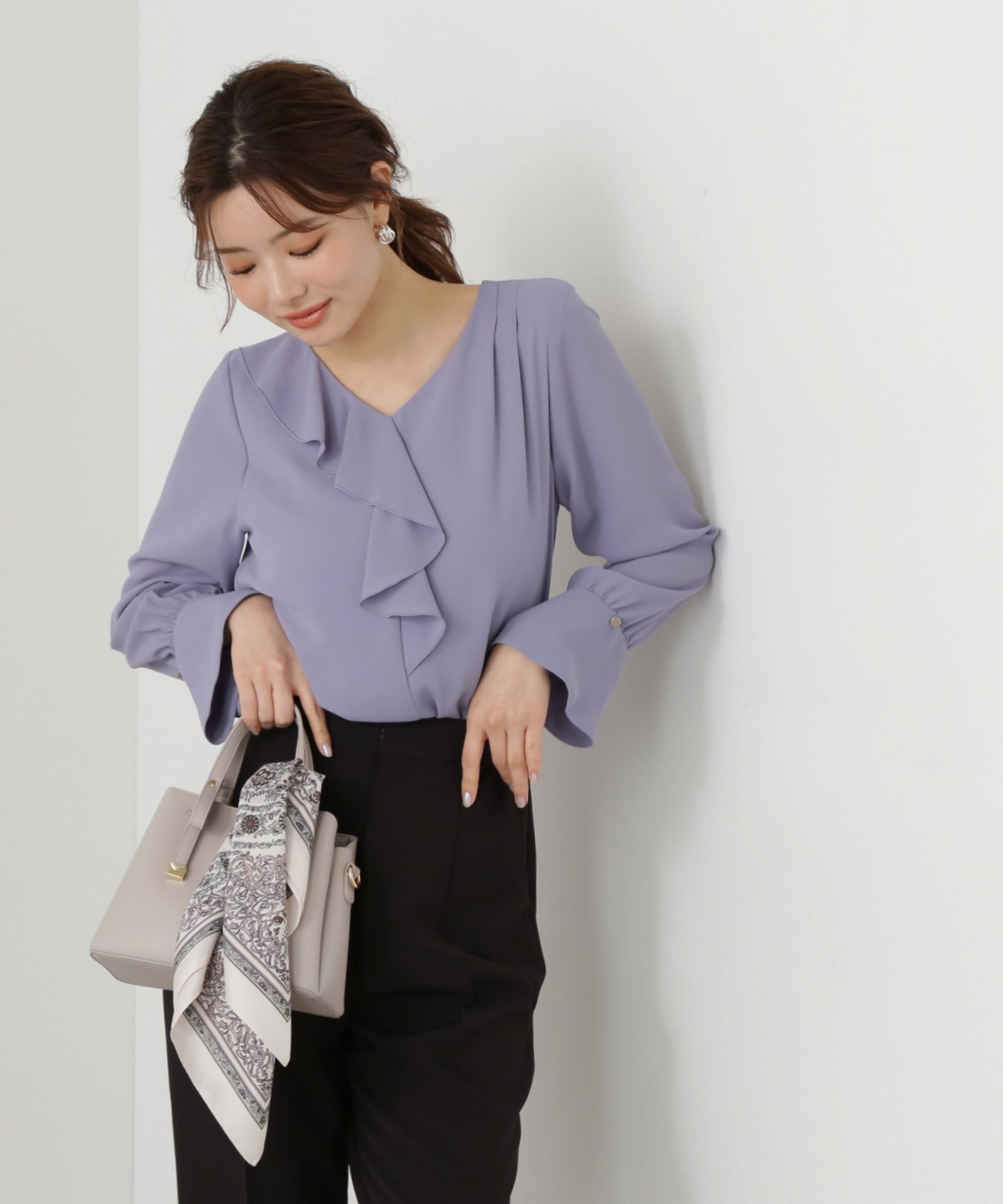 PROPORTION BODY DRESSING「アシメラッフルブラウス」|シャツ・ブラウス|