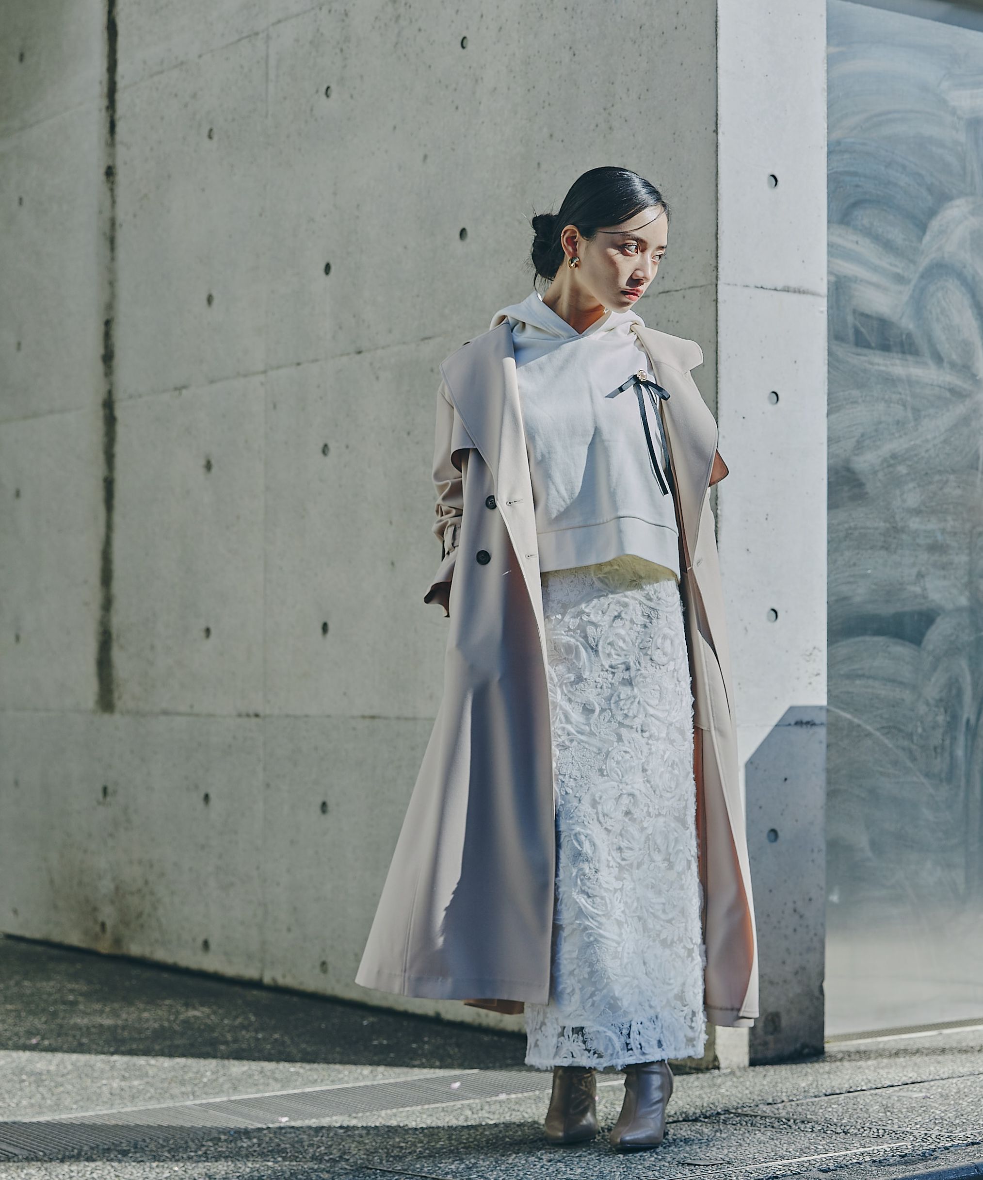 PROPORTION BODY DRESSING「3Dレースタイトスカート」|スカート|