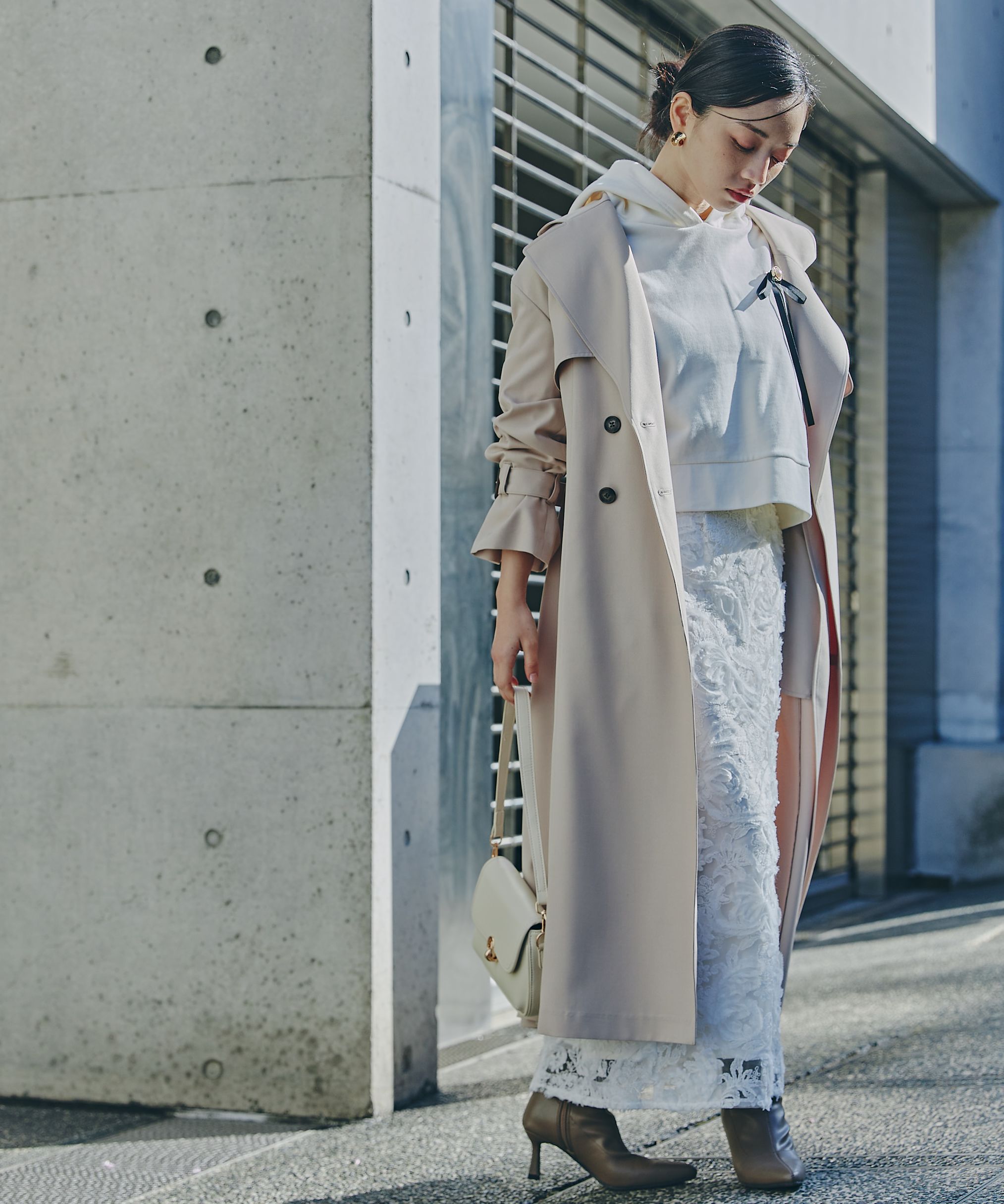 PROPORTION BODY DRESSING「3Dレースタイトスカート」|スカート|