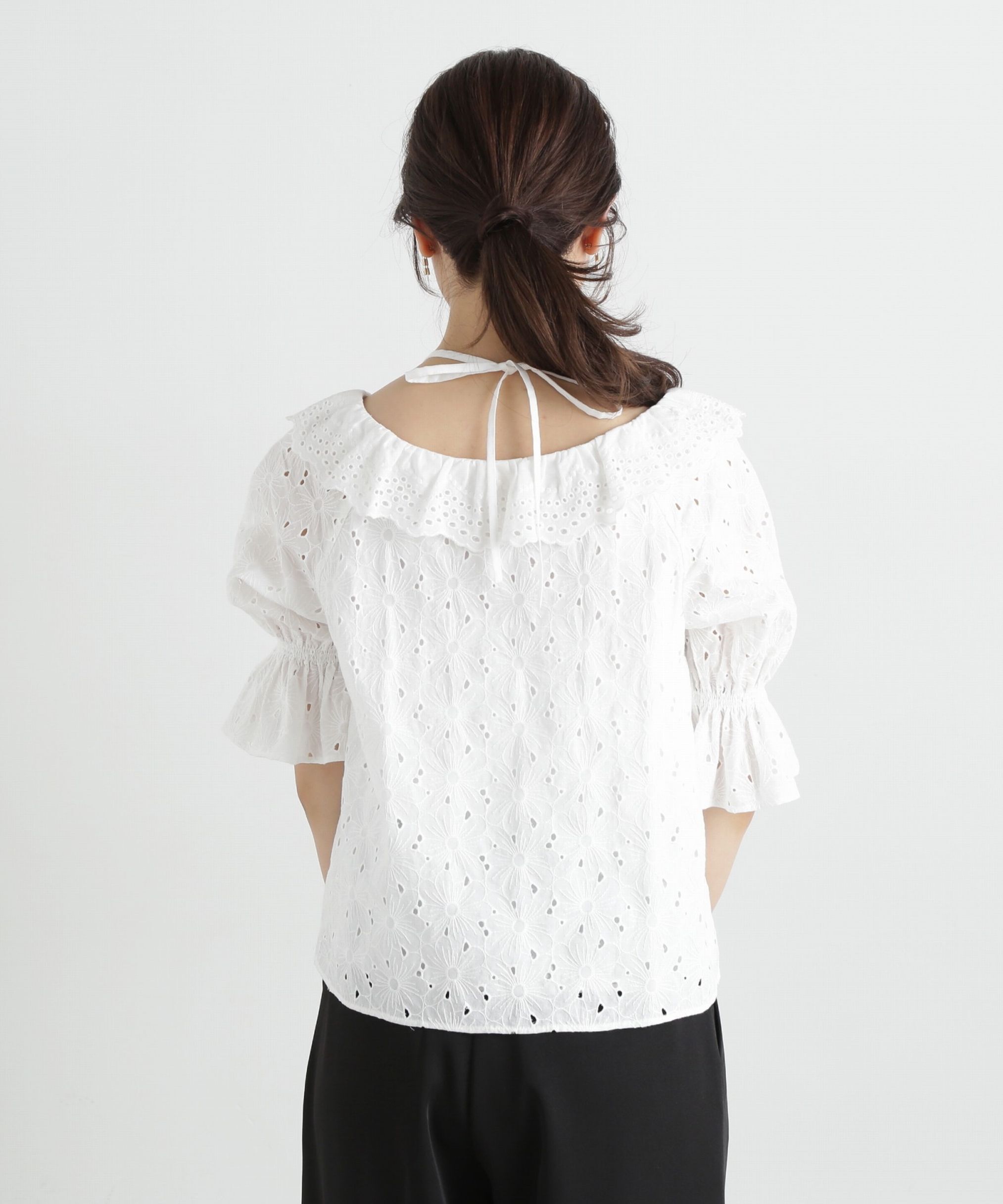 PROPORTION BODY DRESSING「カットワーク刺繍ブラウス」|シャツ・ブラウス|