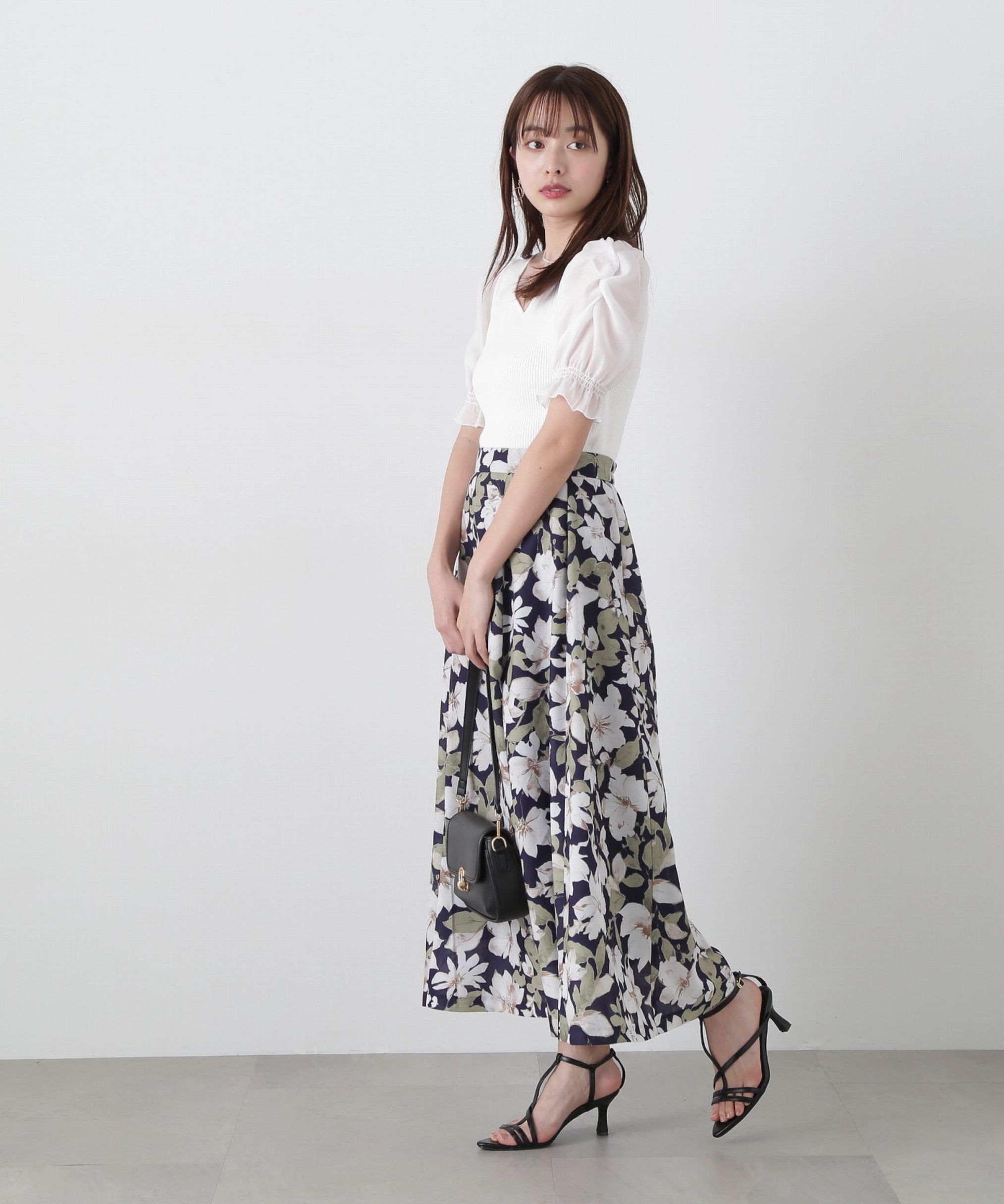 PROPORTION BODY DRESSING「ニュアンスフラワースカート」|スカート|