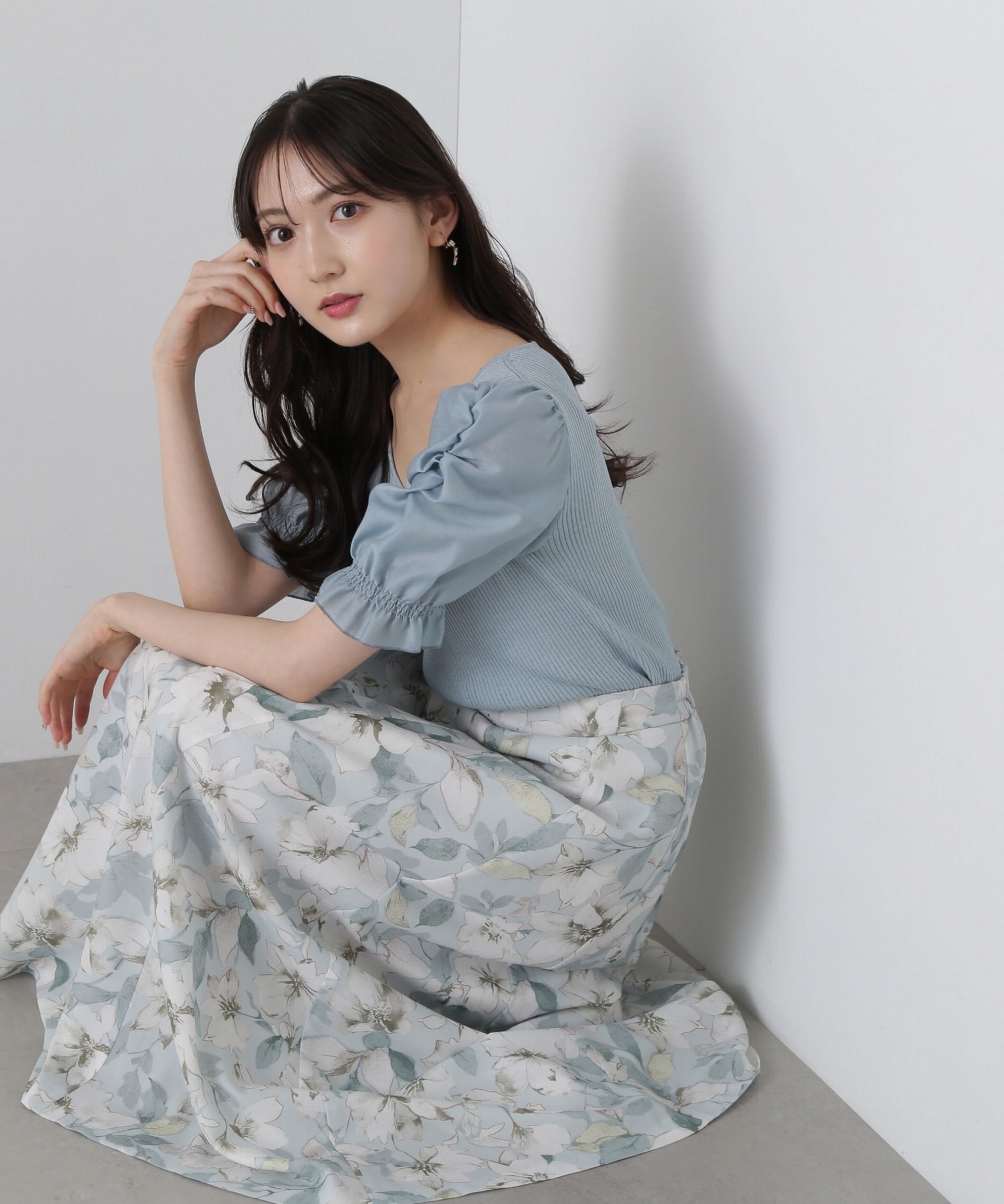 PROPORTION BODY DRESSING「ニュアンスフラワースカート」|スカート|