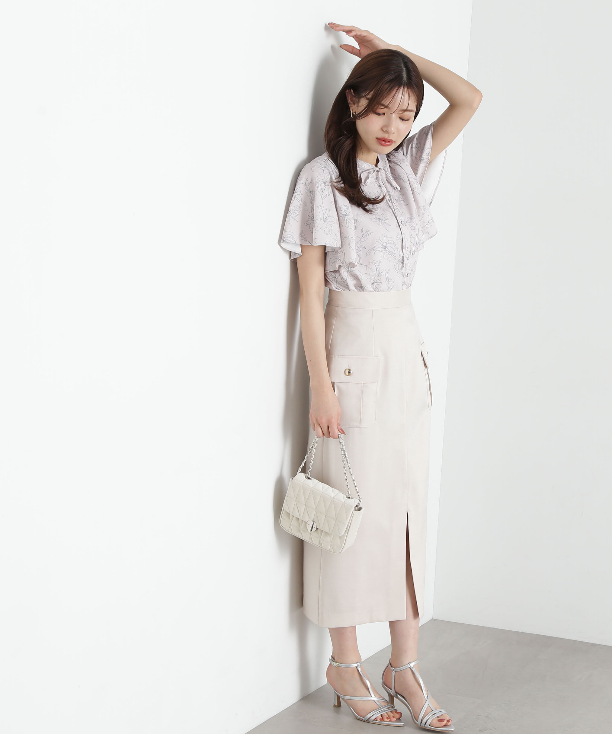 PROPORTION BODY DRESSING「ポケット付きナロースカート」|スカート|