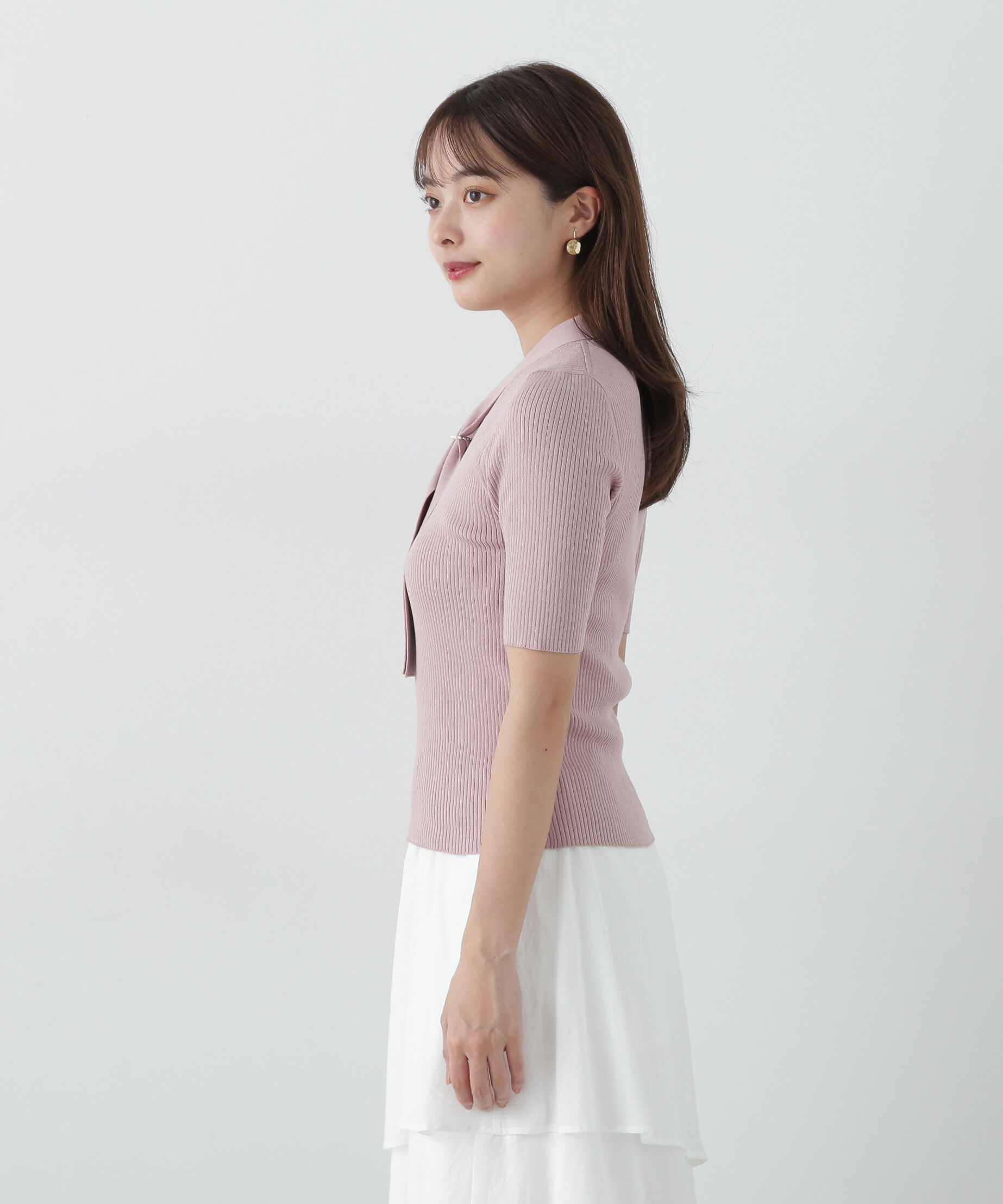 PROPORTION BODY DRESSING「パール付きボウタイニット」|ニット・セーター|