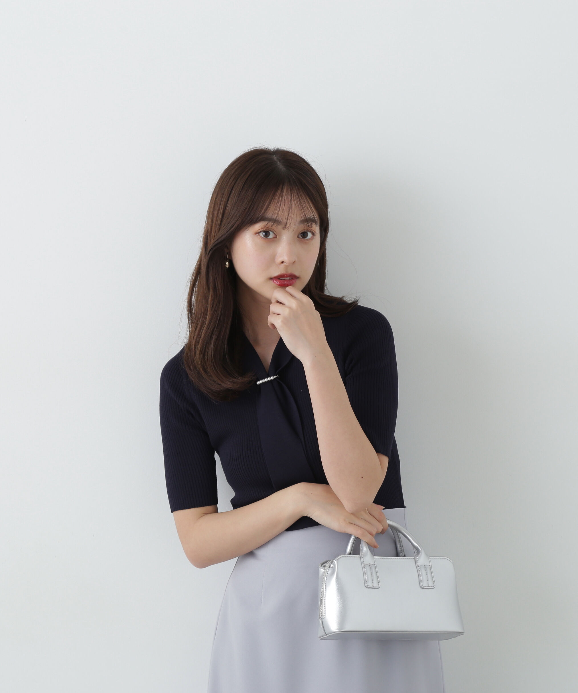 PROPORTION BODY DRESSING「パール付きボウタイニット」|ニット・セーター|