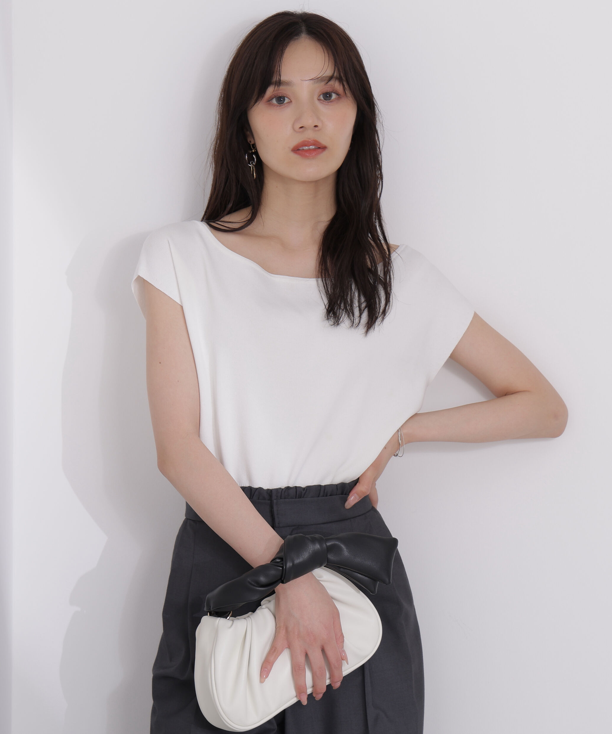 PROPORTION BODY DRESSING「デコルテ総針ニット」|ニット・セーター|