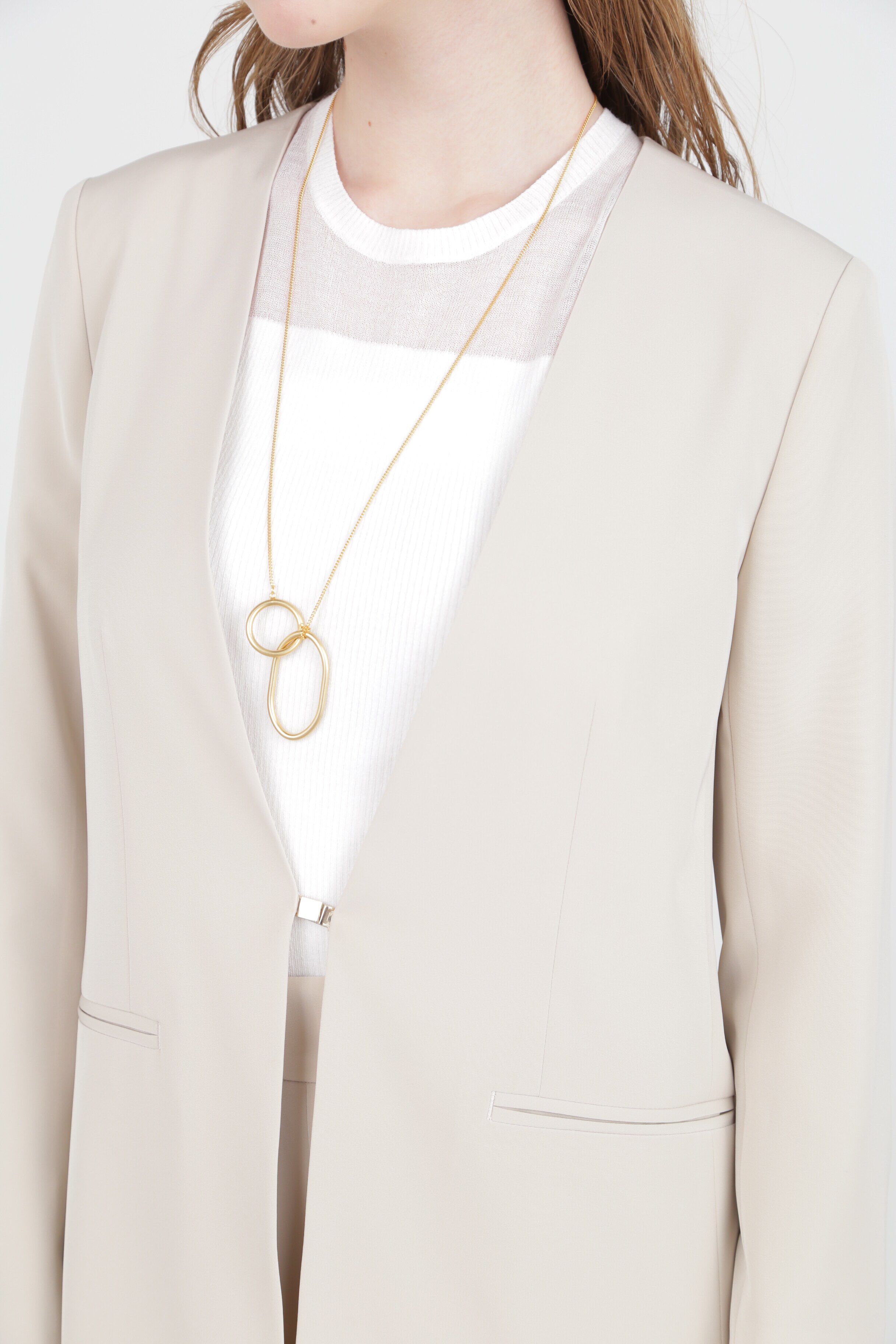  「◆ノーカラーフロントホックジャケット」|その他|