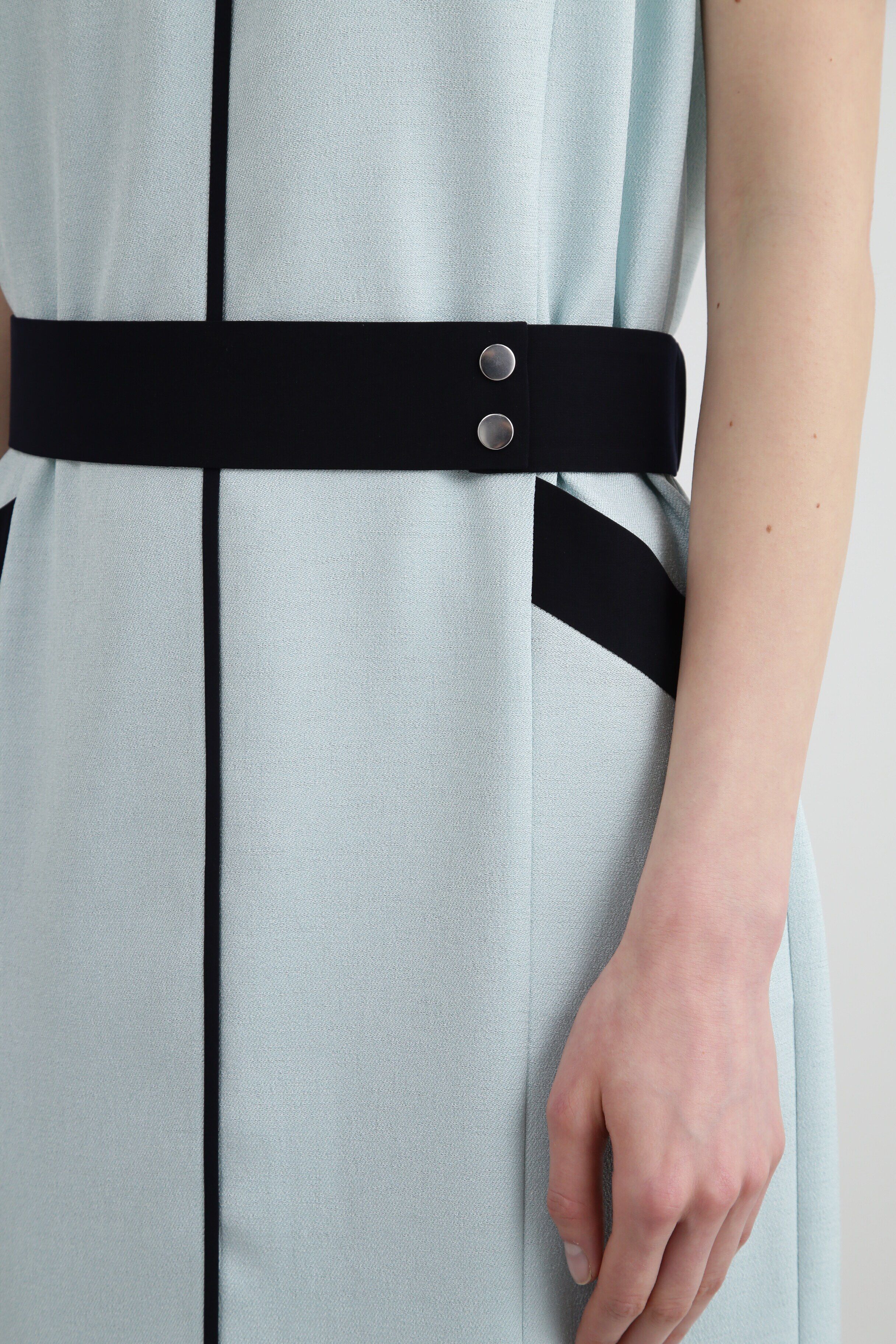  「◆バイカラーパイピングワンピース」|ワンピース|