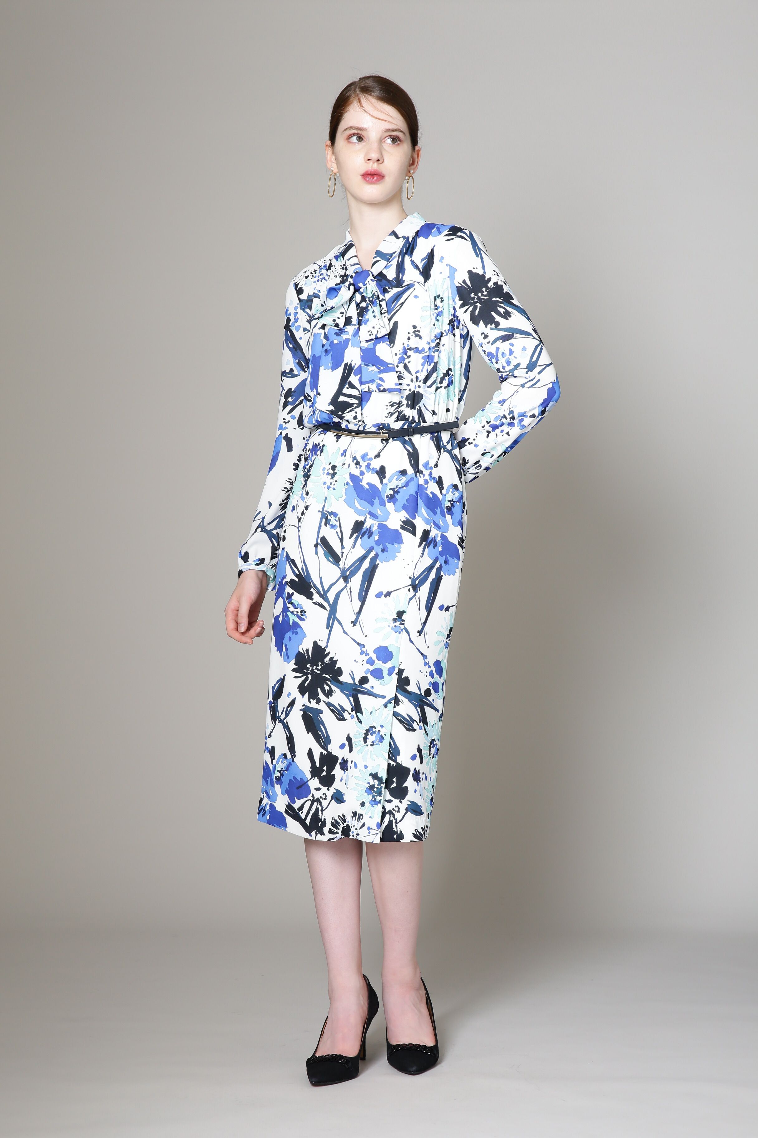  「[WEB限定商品] [URBAN PRECIOUS] ブラッシュフラワープリントワンピース」|ワンピース|