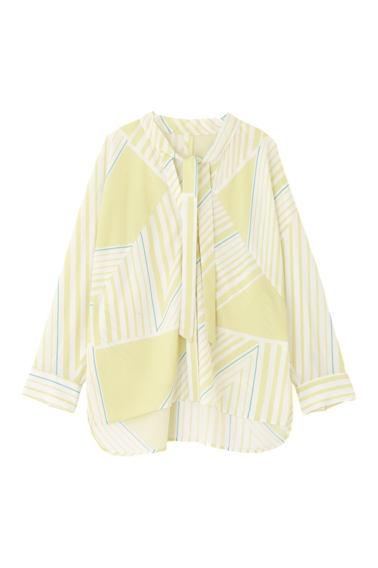  「◆トライアングルボーダープリントブラウス」|シャツ・ブラウス|