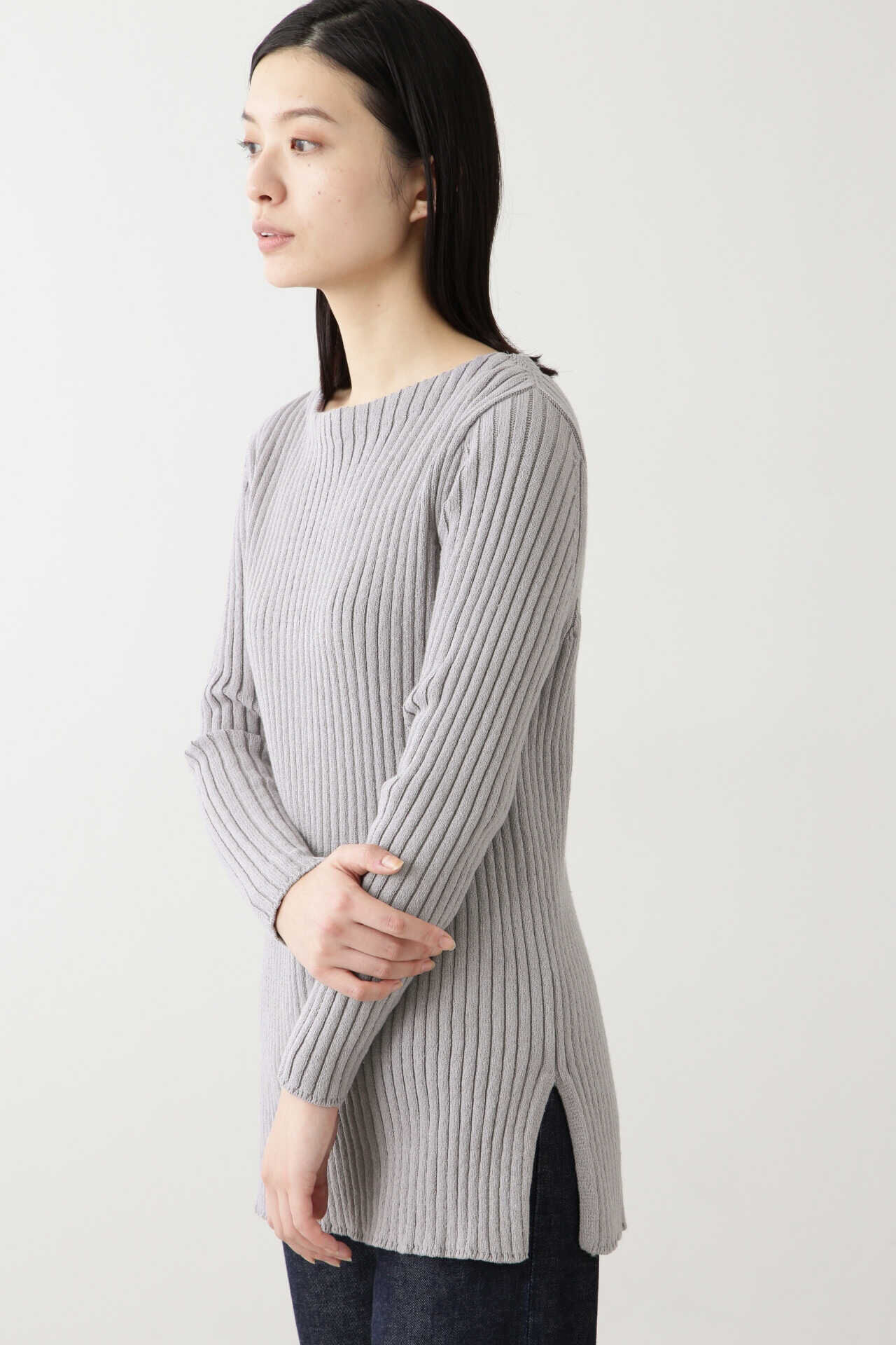  「コットンナイロンリブニット」|ニット・セーター|