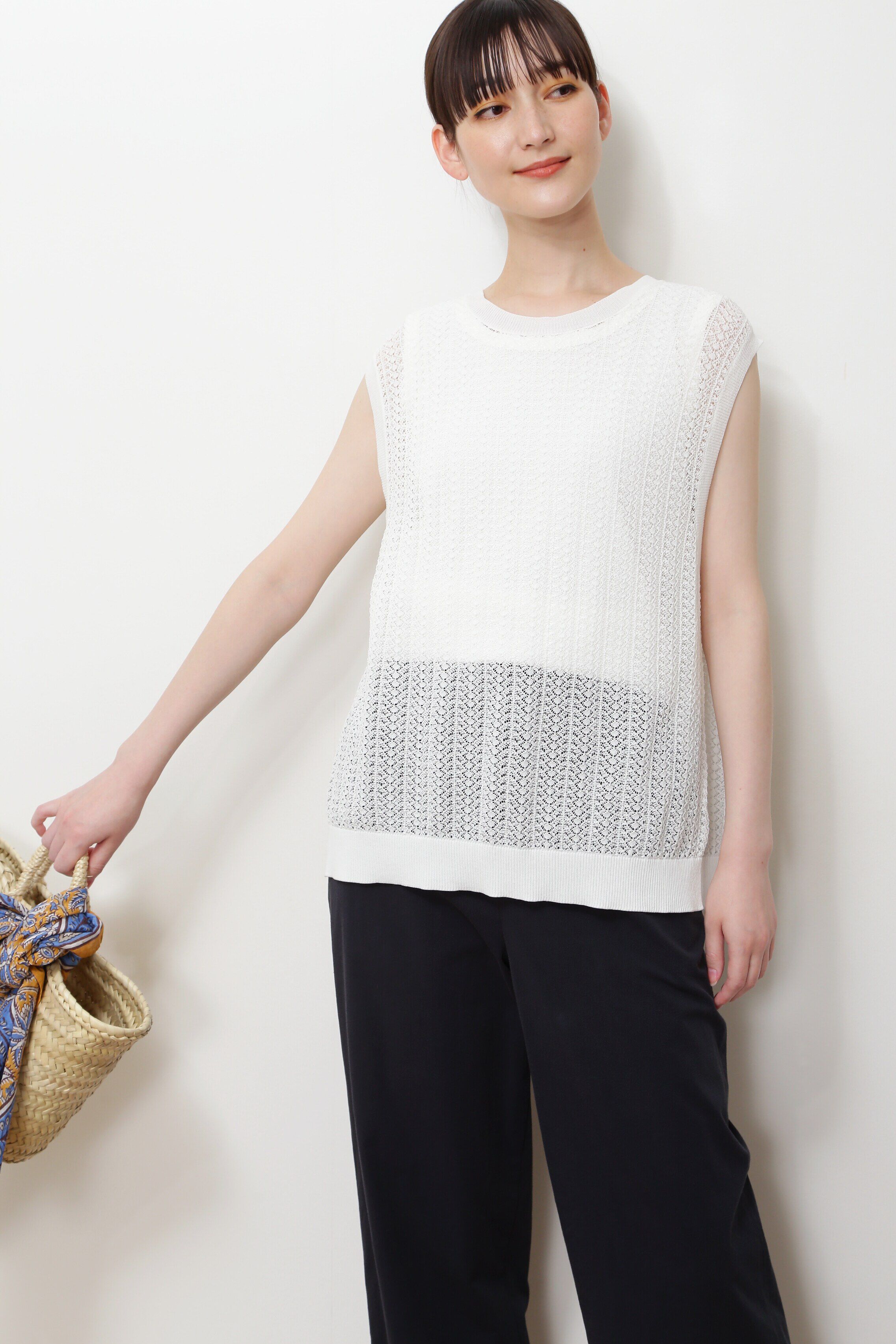  「◆透かし柄２ＷＡＹニット」|ニット・セーター|