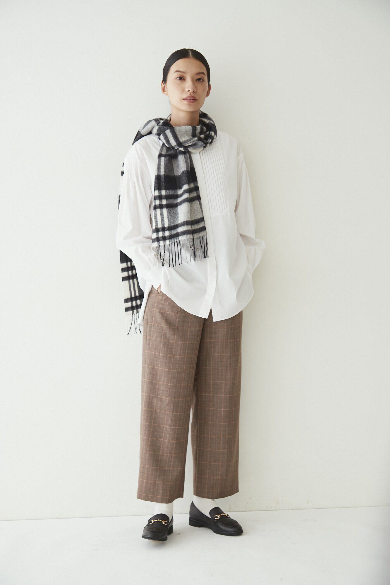  「◆ウールポリエステルチェックパンツ」|その他|