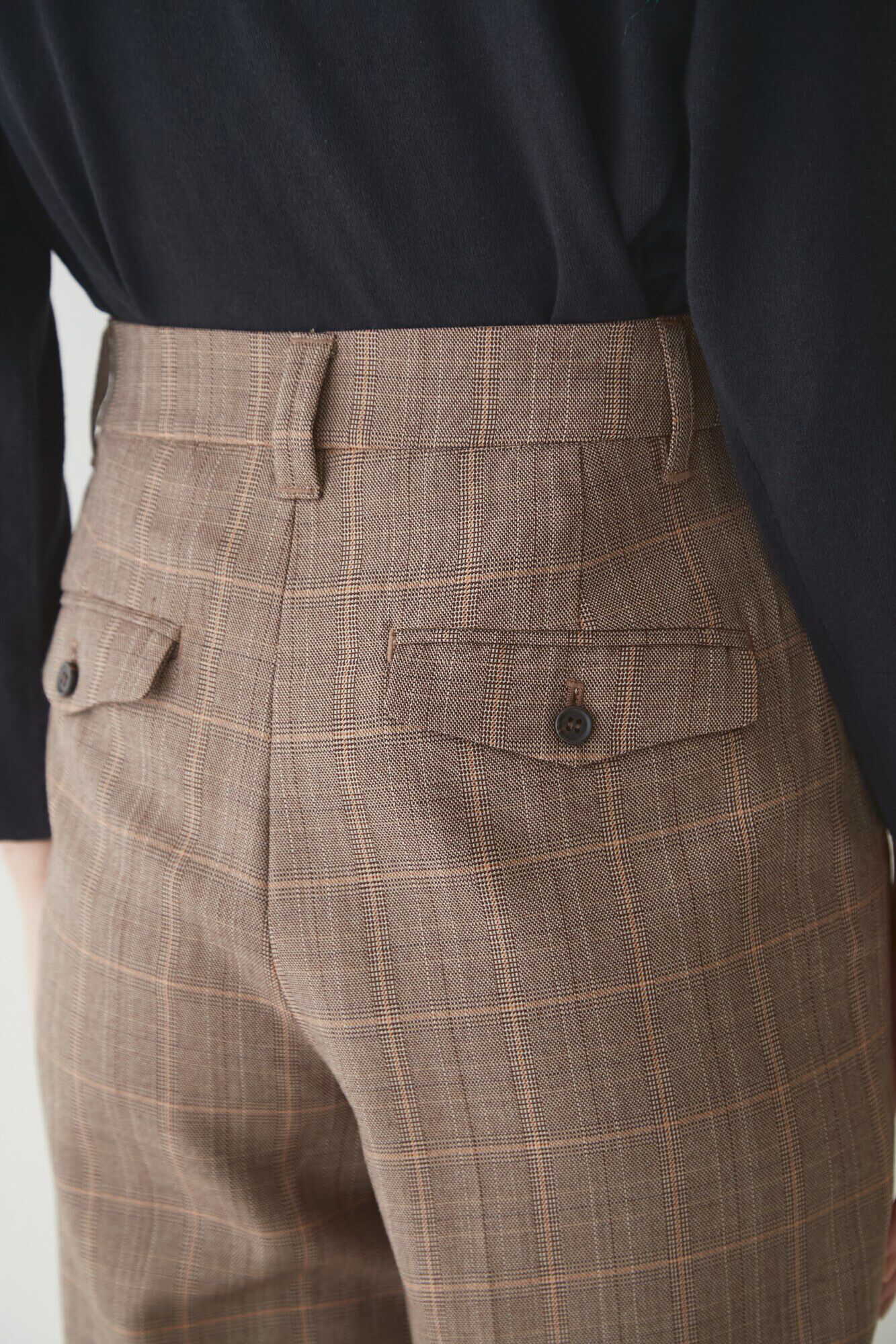  「◆ウールポリエステルチェックパンツ」|その他|