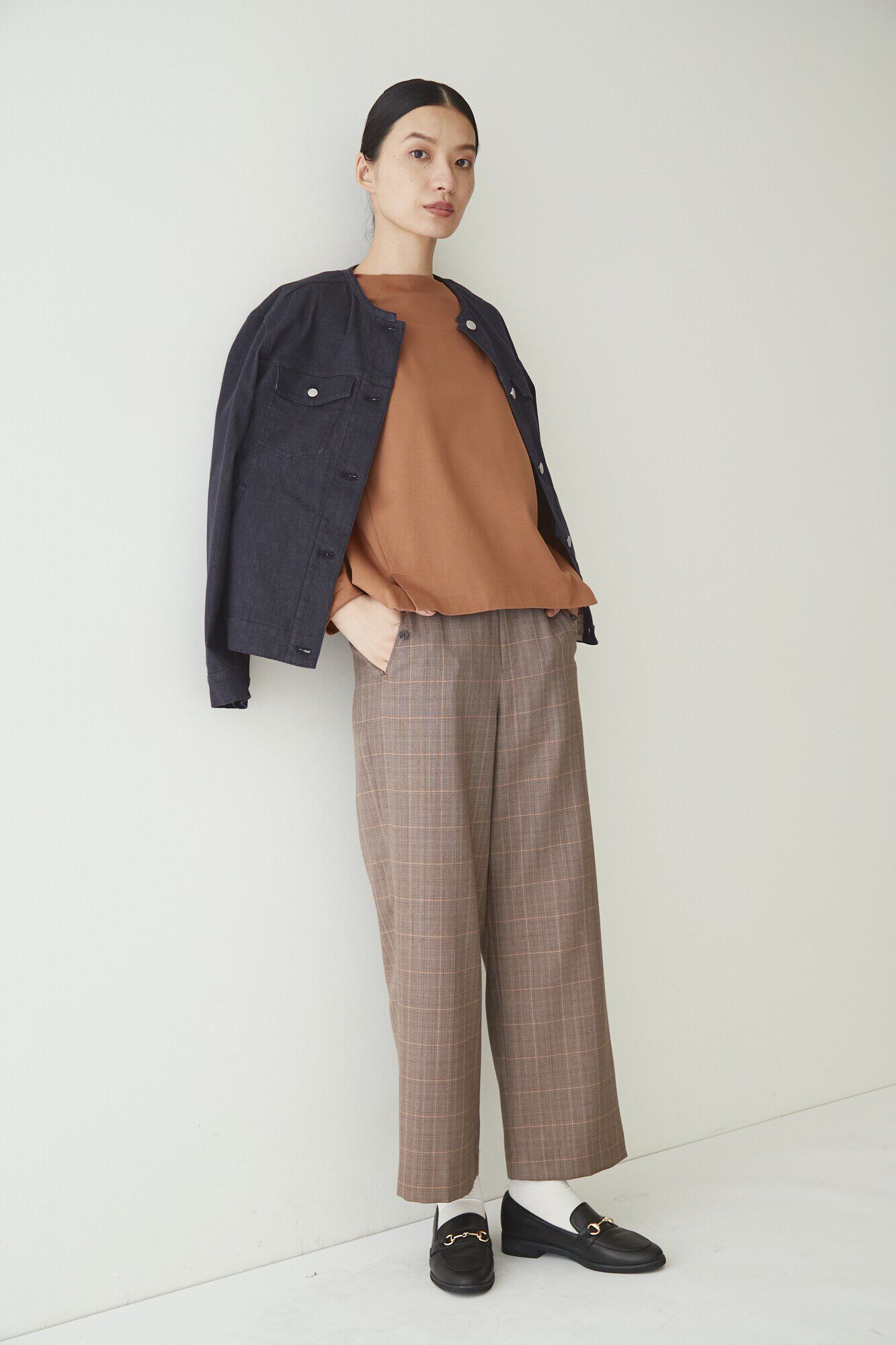  「◆ウールポリエステルチェックパンツ」|その他|