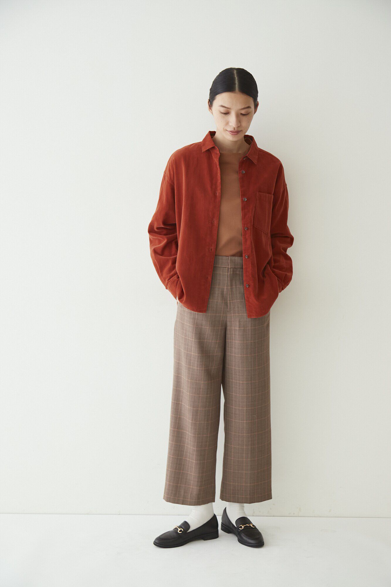  「◆ウールポリエステルチェックパンツ」|その他|