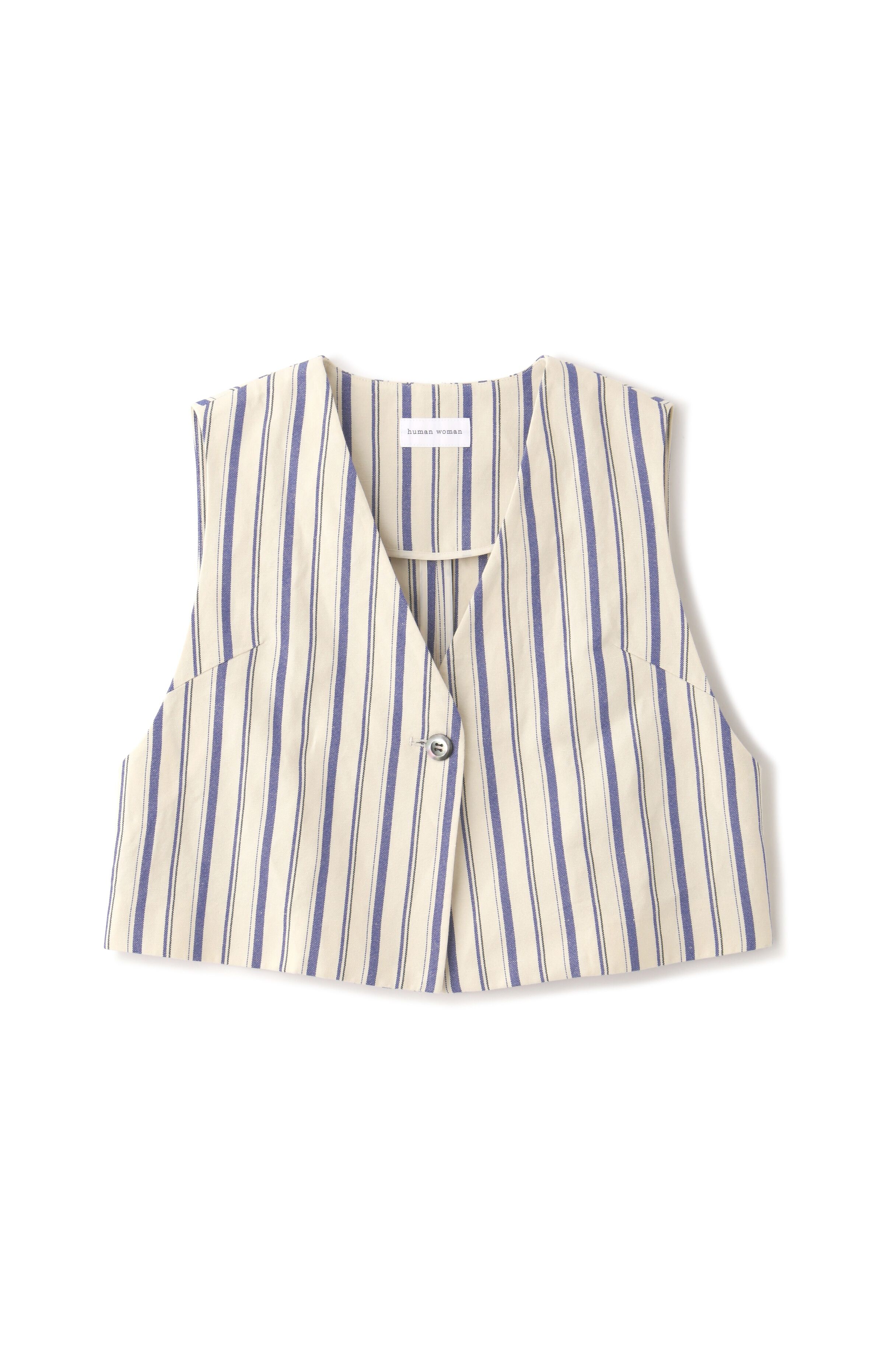  「◆綿麻ストライプジレ」|シャツ・ブラウス|