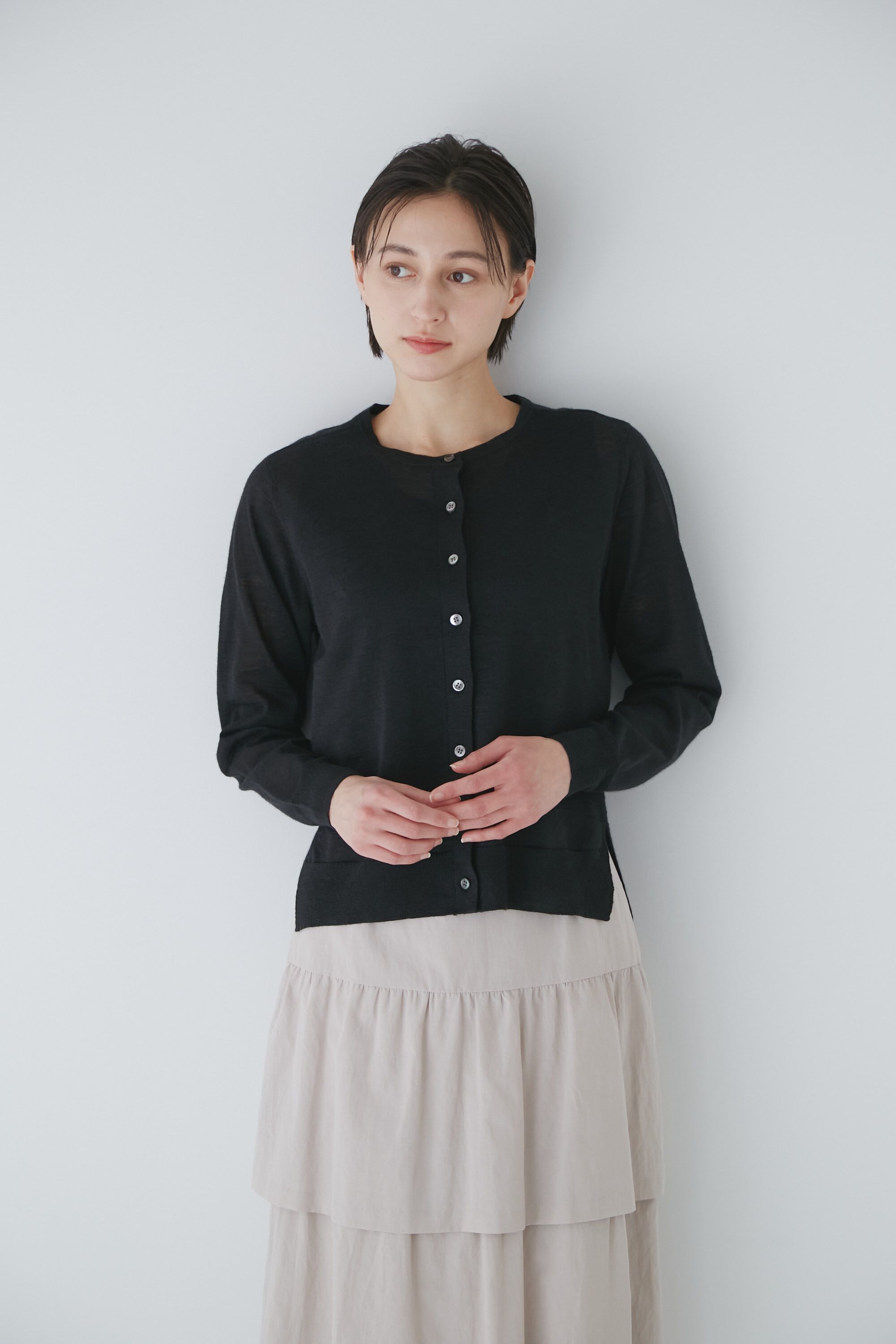  「◆ラミーハイゲージカーディガン」|ニット・セーター|