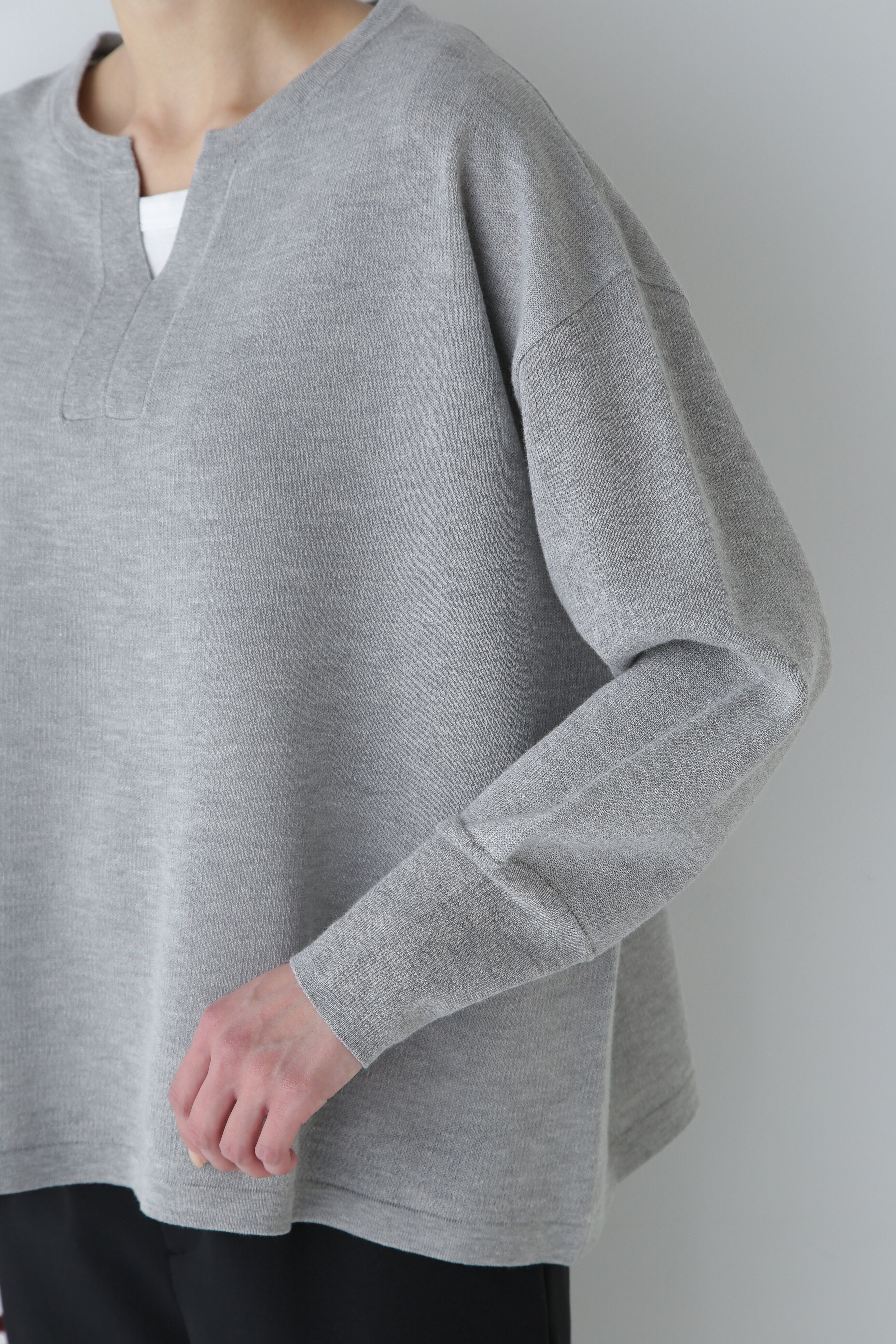  「◆キーネックメランジニット」|ニット・セーター|