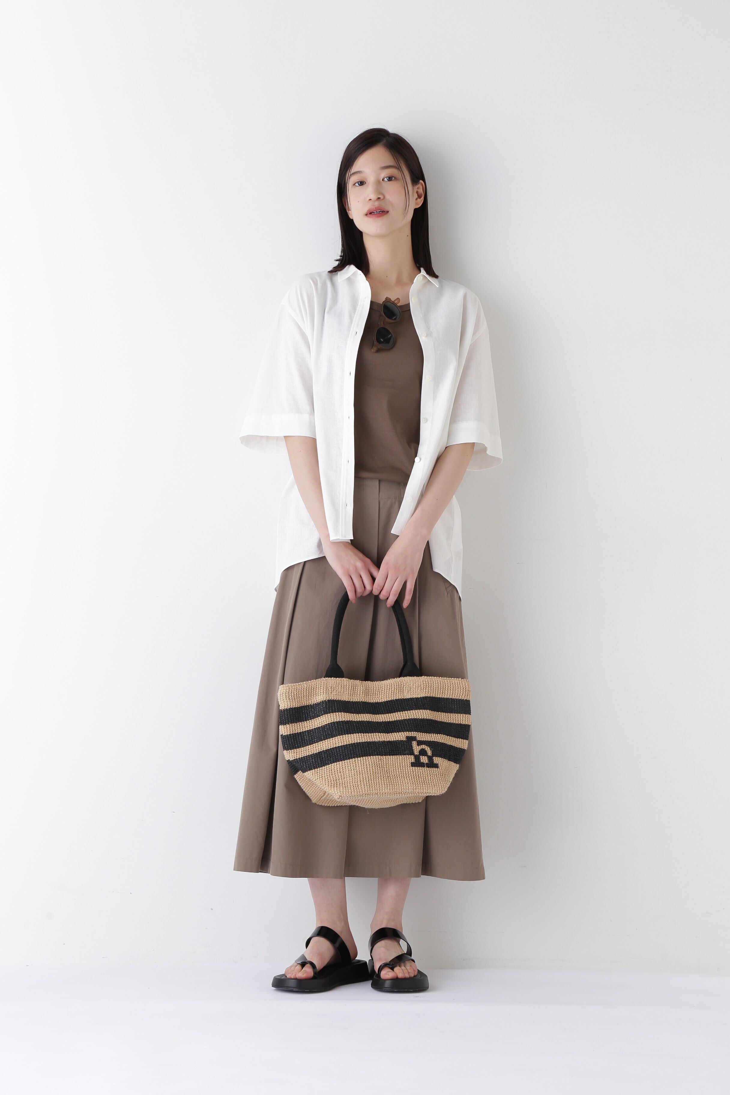  「◆綿麻半袖シャツ」|シャツ・ブラウス|