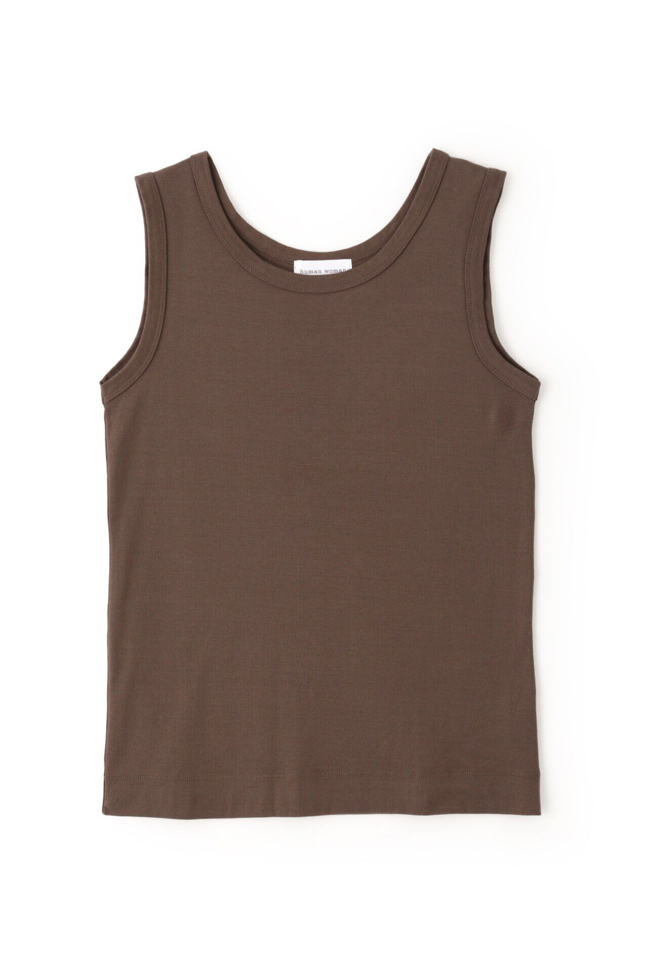 「◆オーガニックコットンフライスタンクトップ」|Tシャツ・カットソー|カーキブラウ
