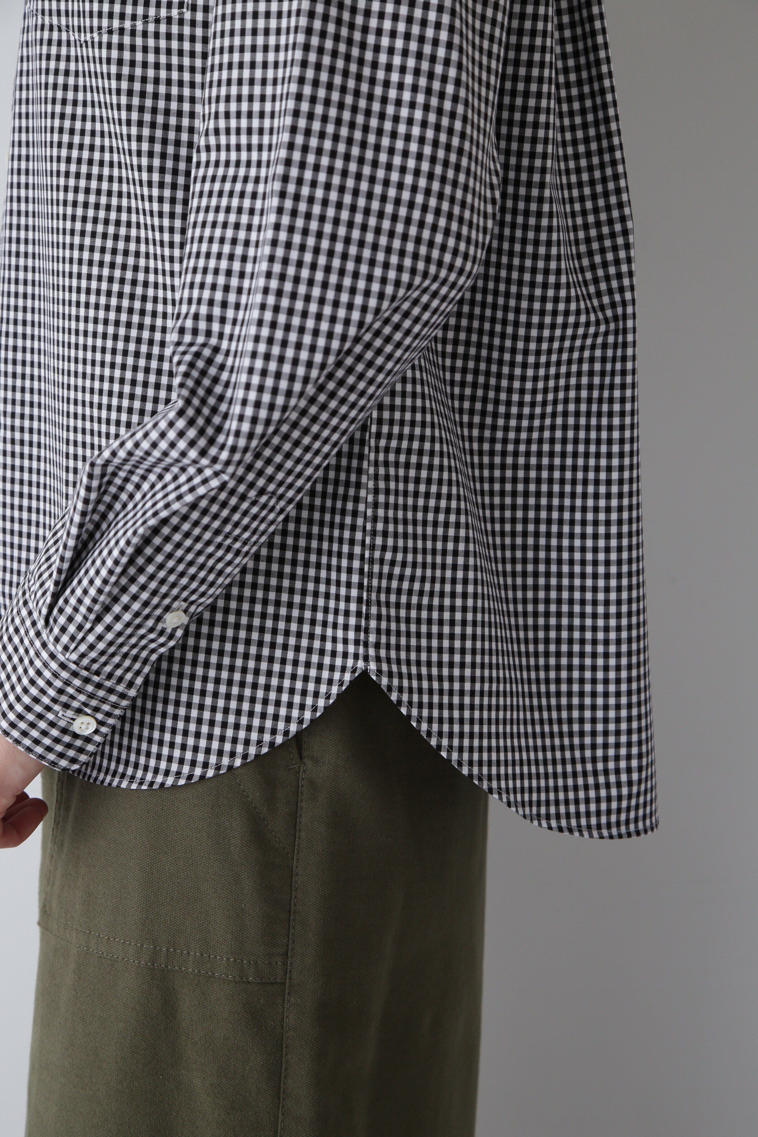  「◆コットンギンガムチェックベーシックシャツ」|シャツ・ブラウス|