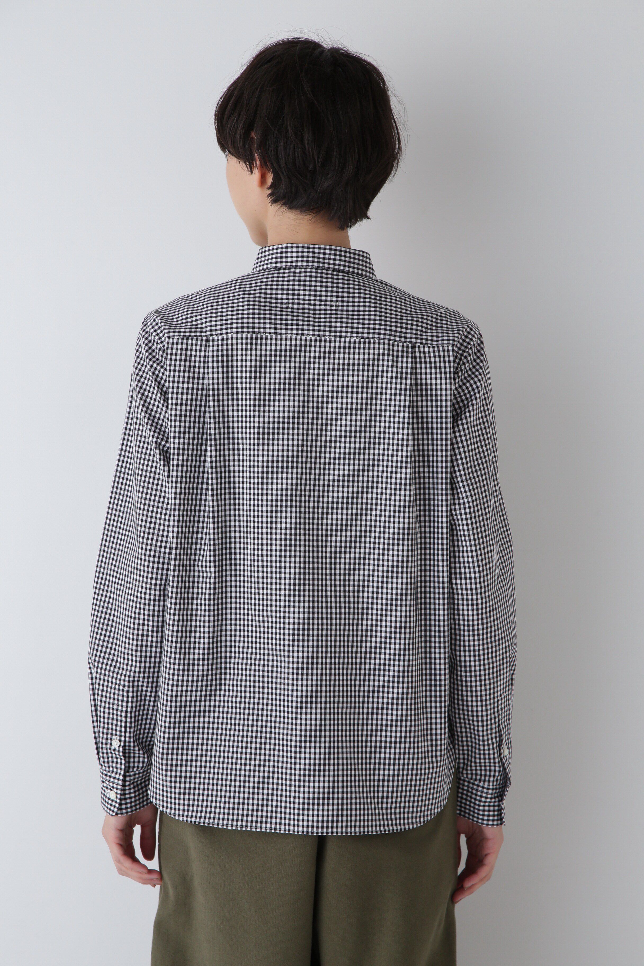  「◆コットンギンガムチェックベーシックシャツ」|シャツ・ブラウス|