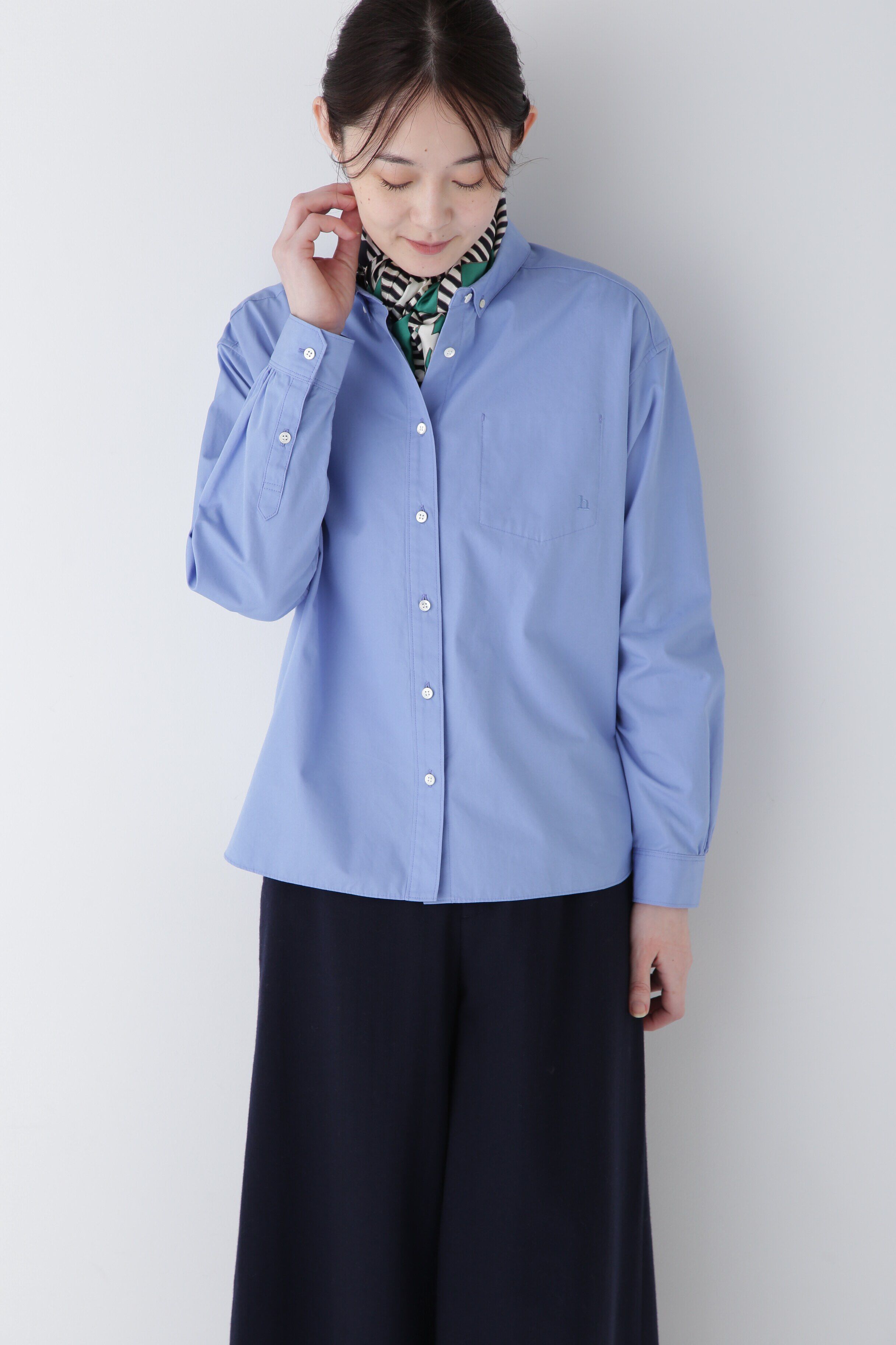  「◆オーガニックコットン釦ダウンシャツ」|シャツ・ブラウス|