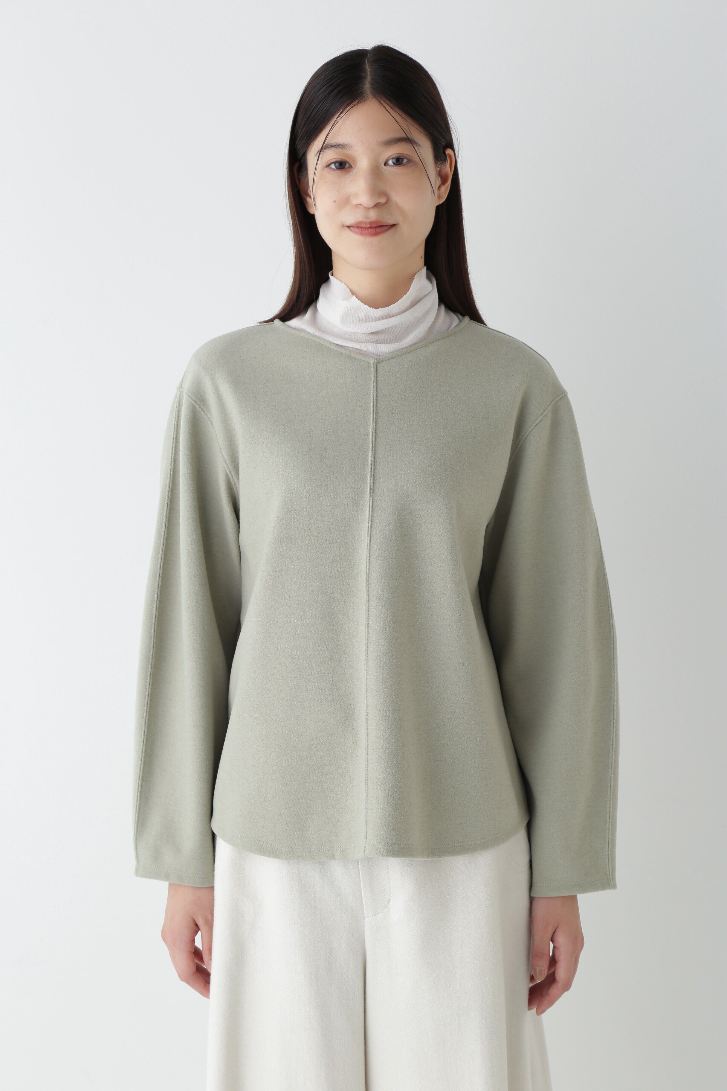  「◆ウォッシャブルミルドジャージーVネックプルオーバー」|Tシャツ・カットソー|