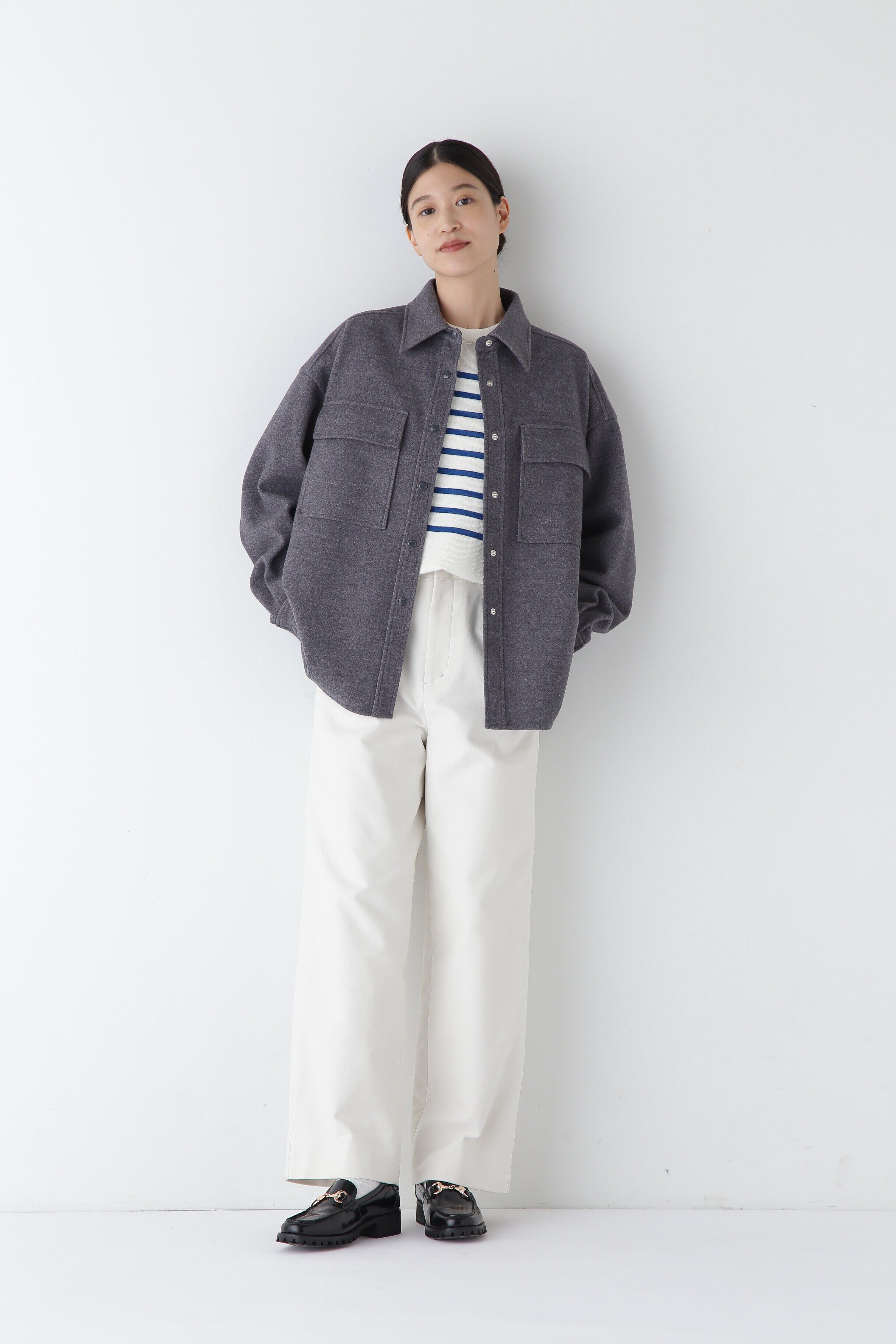  「◆メルトンジャージーＣＰＯシャツ」|シャツ・ブラウス|