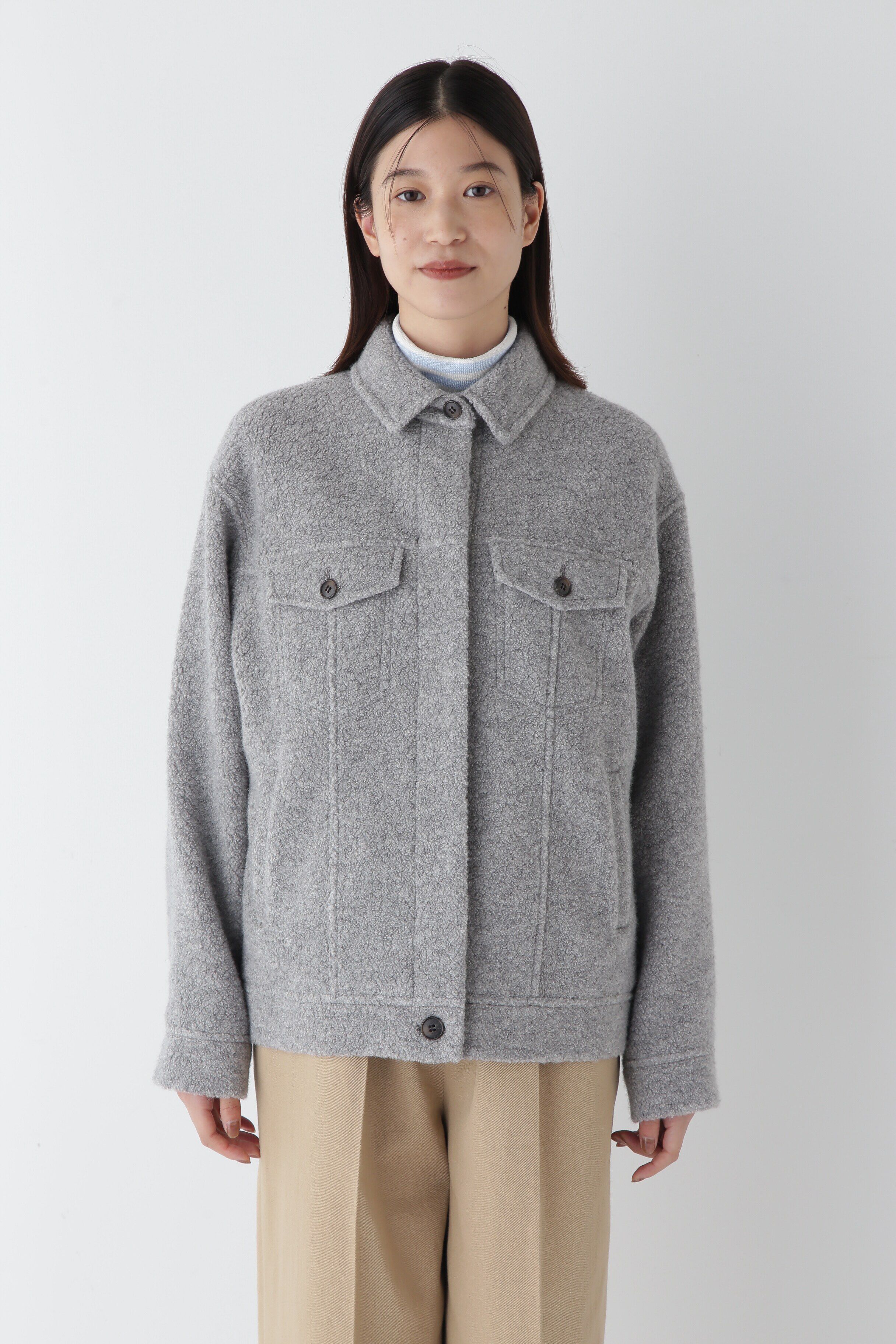  「◆リサイクルウールパイルＧジャン」|ブルゾン・スタジャン|