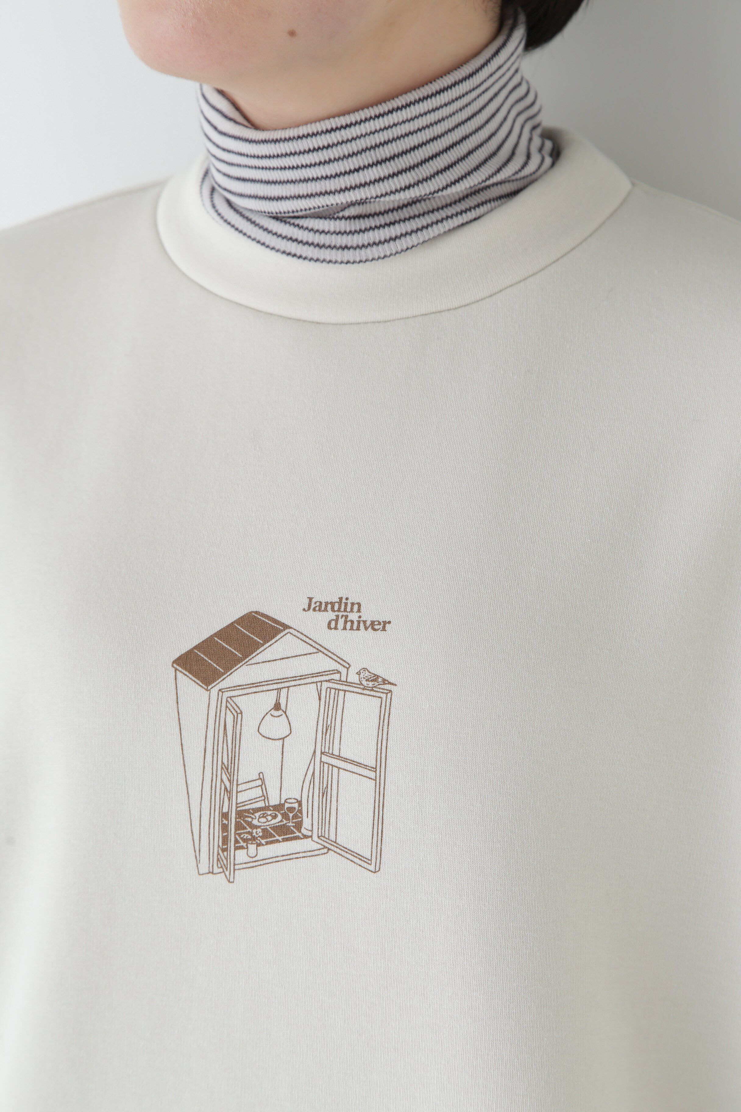  「Ｙｕｎｏｓｕｋｅコラボイラストプリントボトルネックスウェット」|Tシャツ・カットソー|