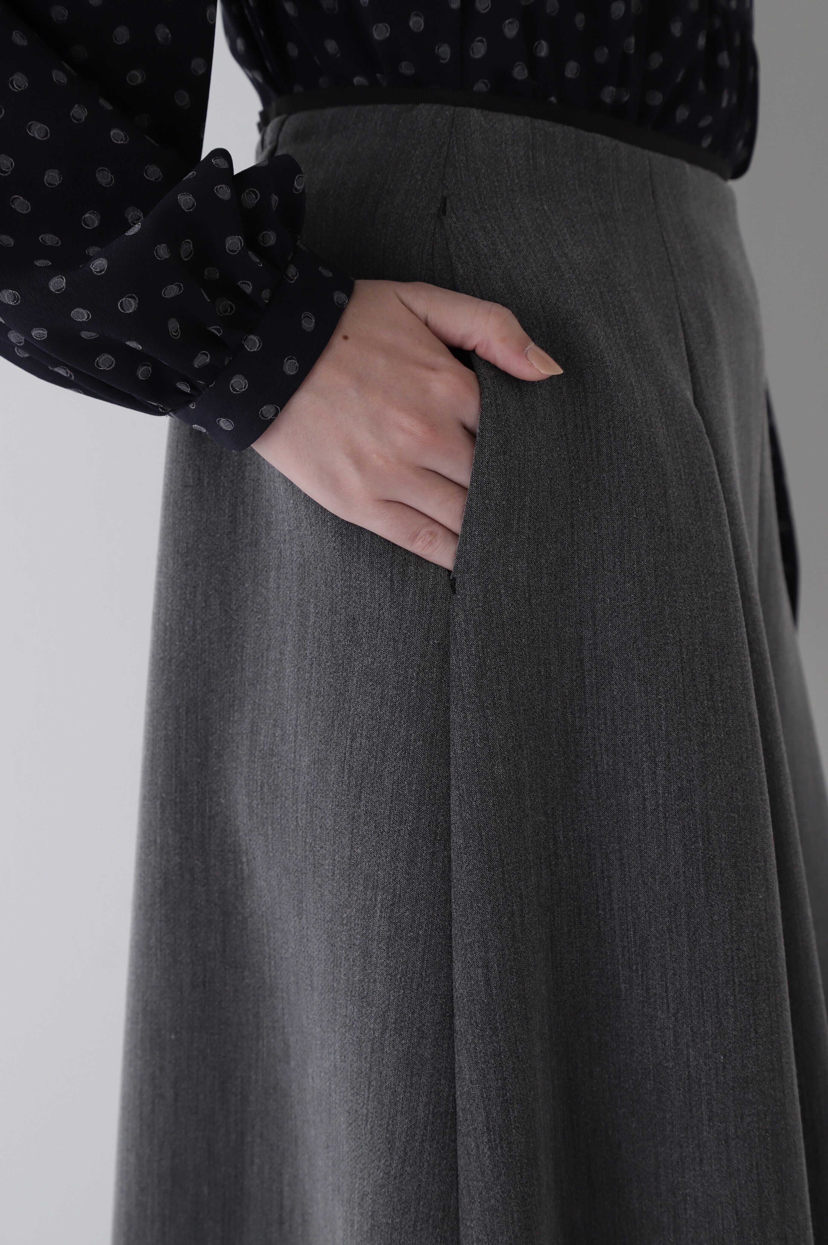  「◆タックフレアーシルエットスカーチョ」|スカート|