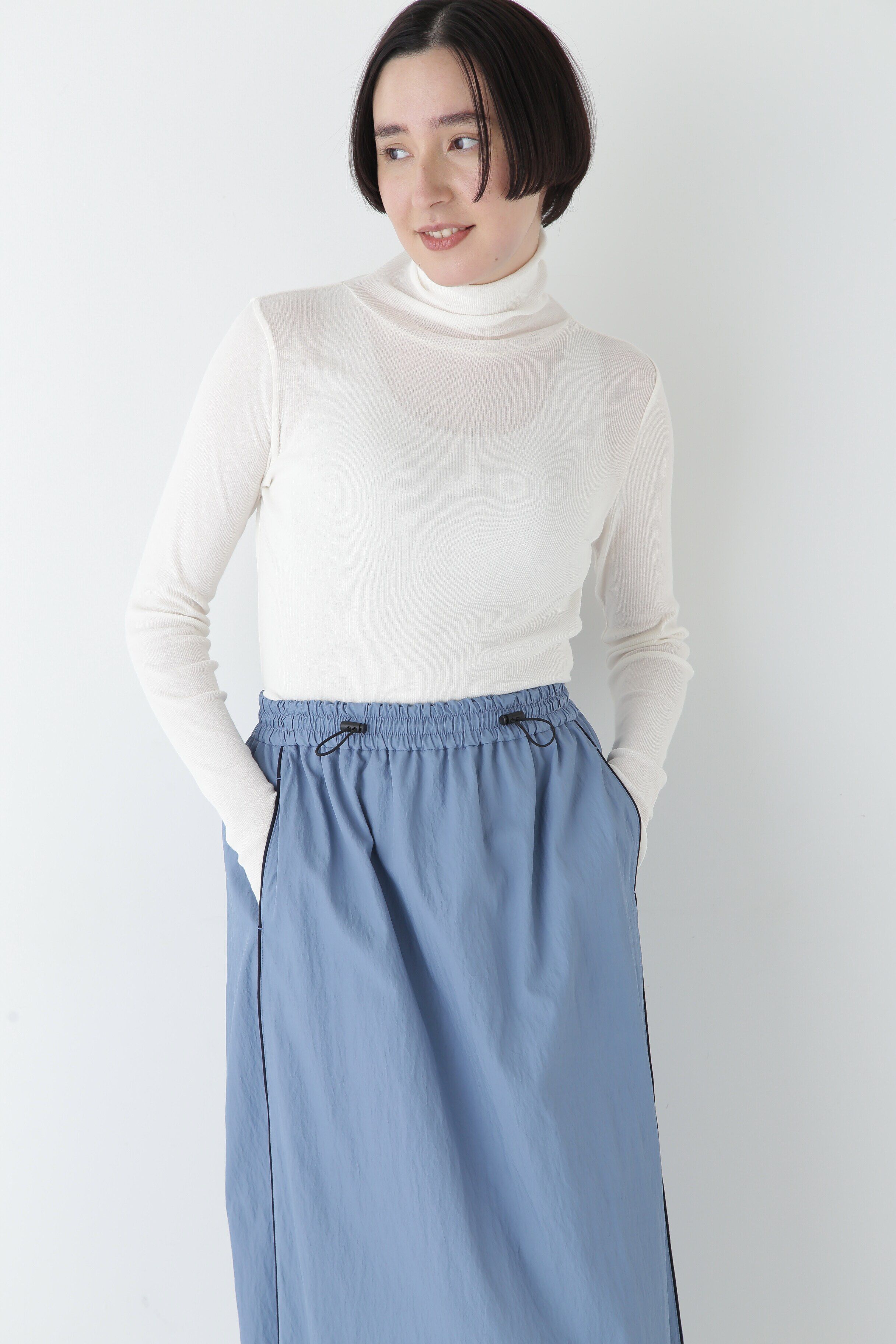  「◆シアータートルプルオーバー」|Tシャツ・カットソー|ホワイト