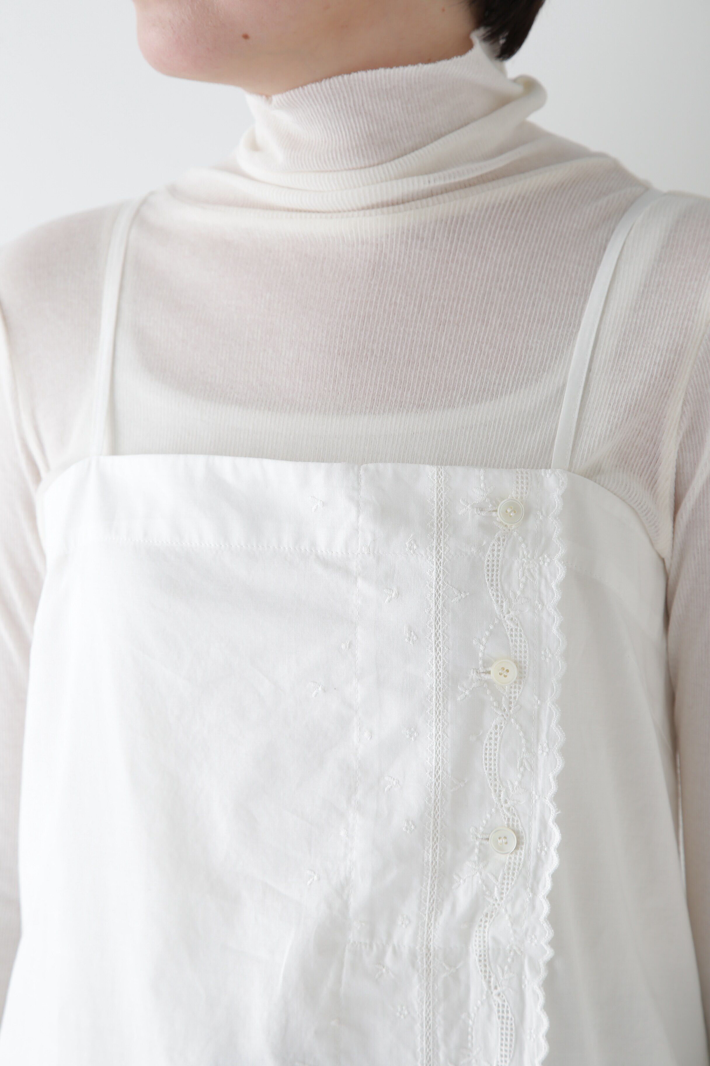  「◆ヴィンテージ風レースノースリワンピース」|ワンピース|