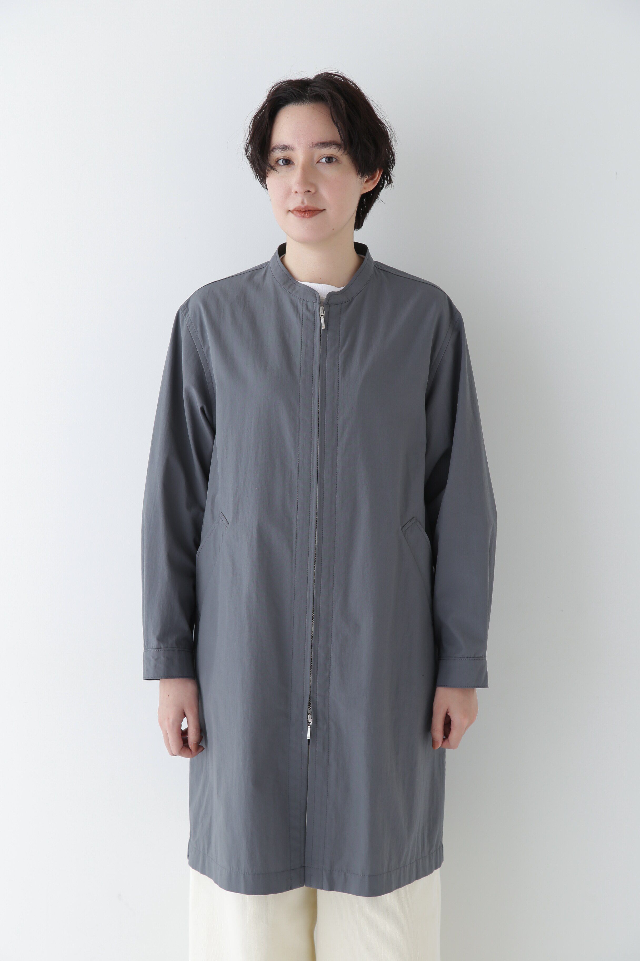  「◆コットンナイロンダンプスタンドカラーコート」|その他|