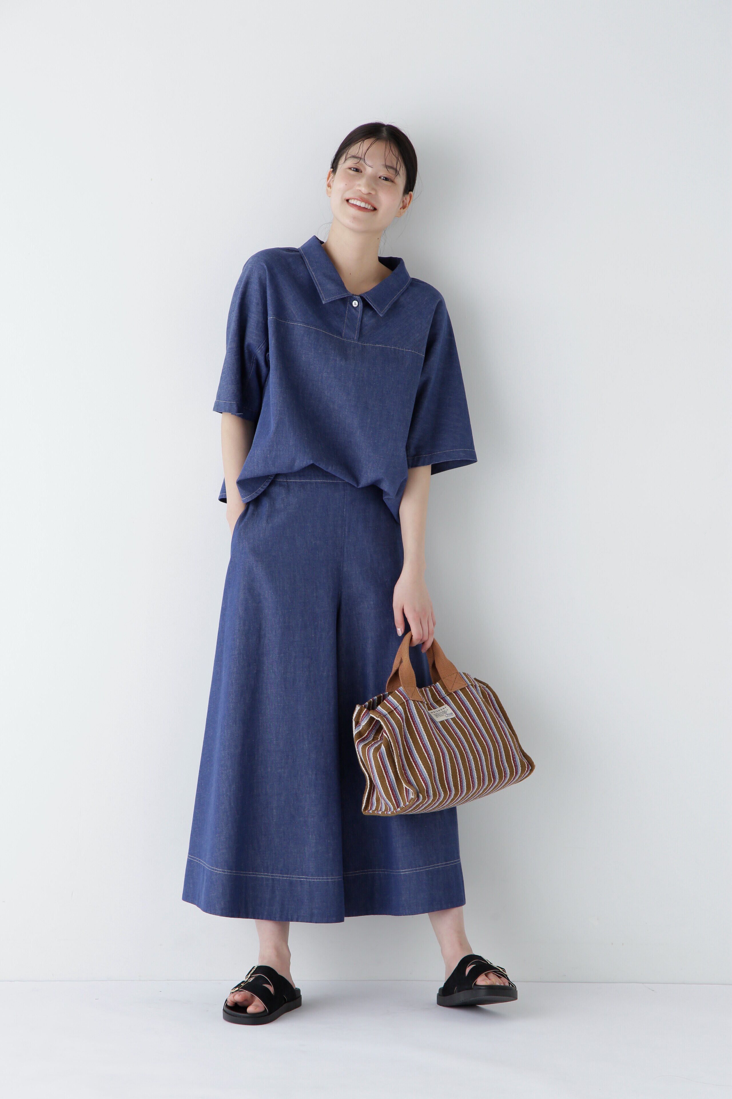  「◆ライトオンスデニムブラウス」|シャツ・ブラウス|