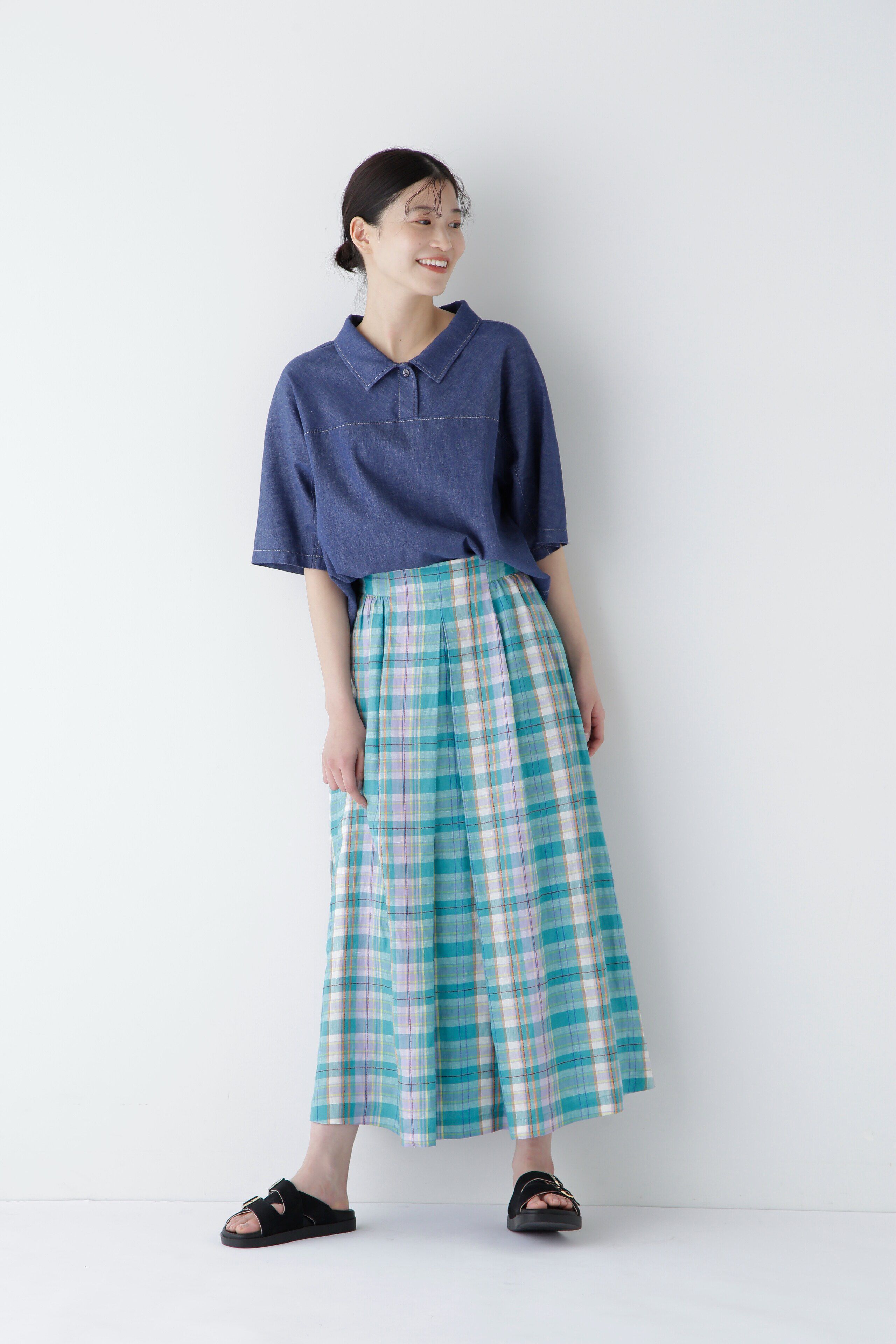  「◆ライトオンスデニムブラウス」|シャツ・ブラウス|