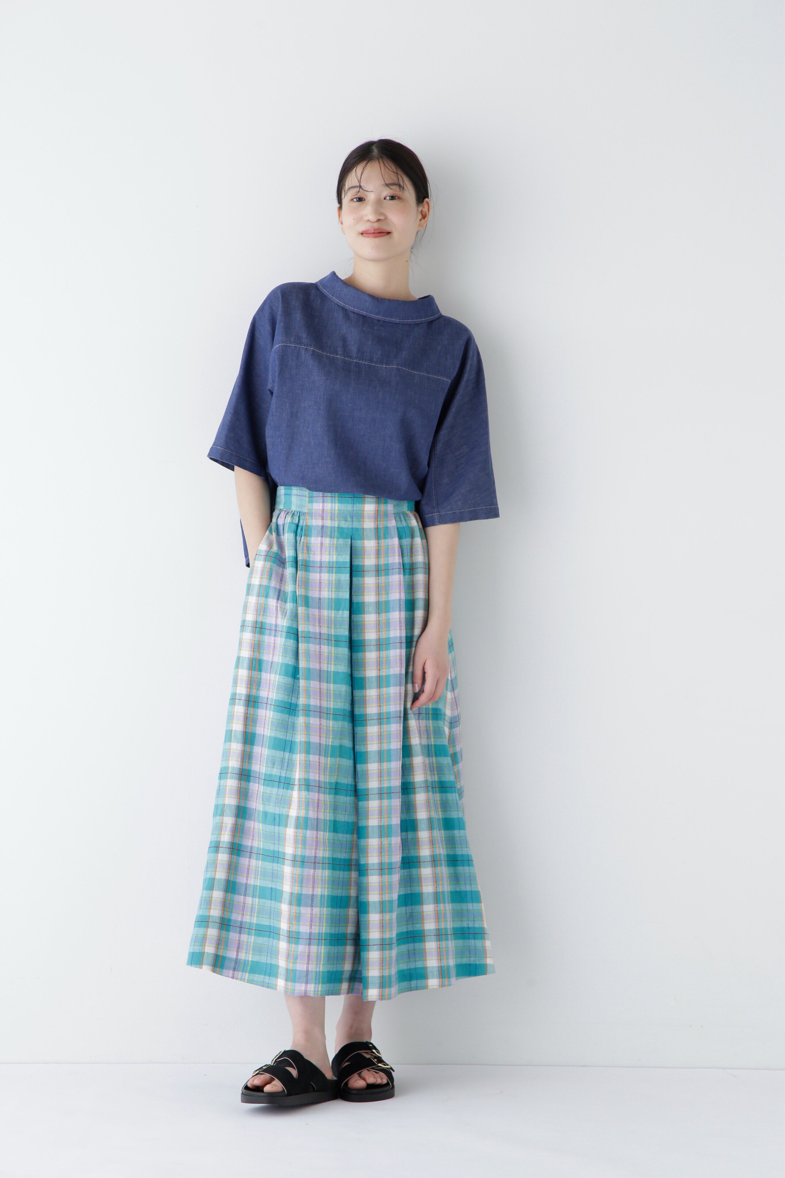  「◆ライトオンスデニムブラウス」|シャツ・ブラウス|