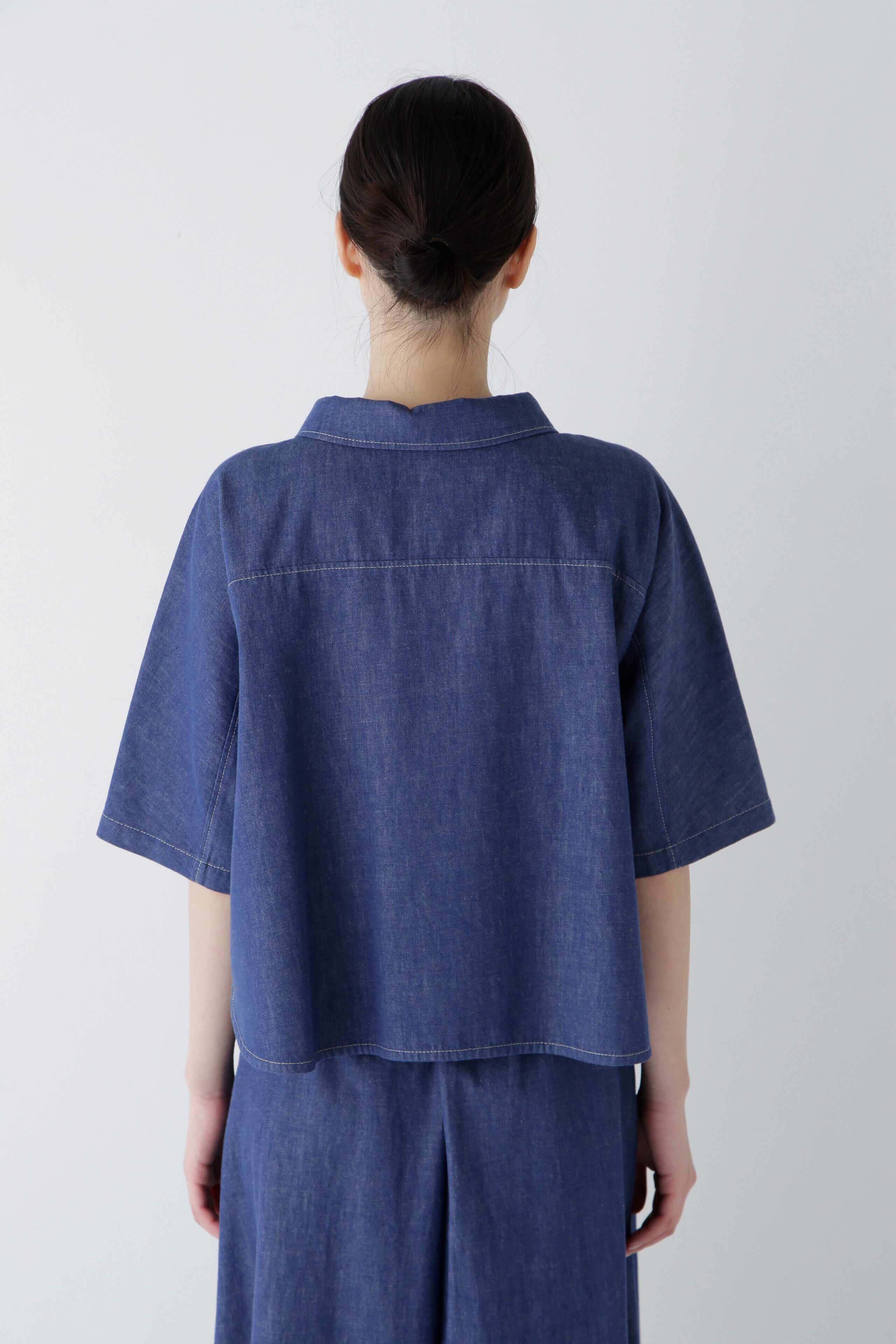  「◆ライトオンスデニムブラウス」|シャツ・ブラウス|