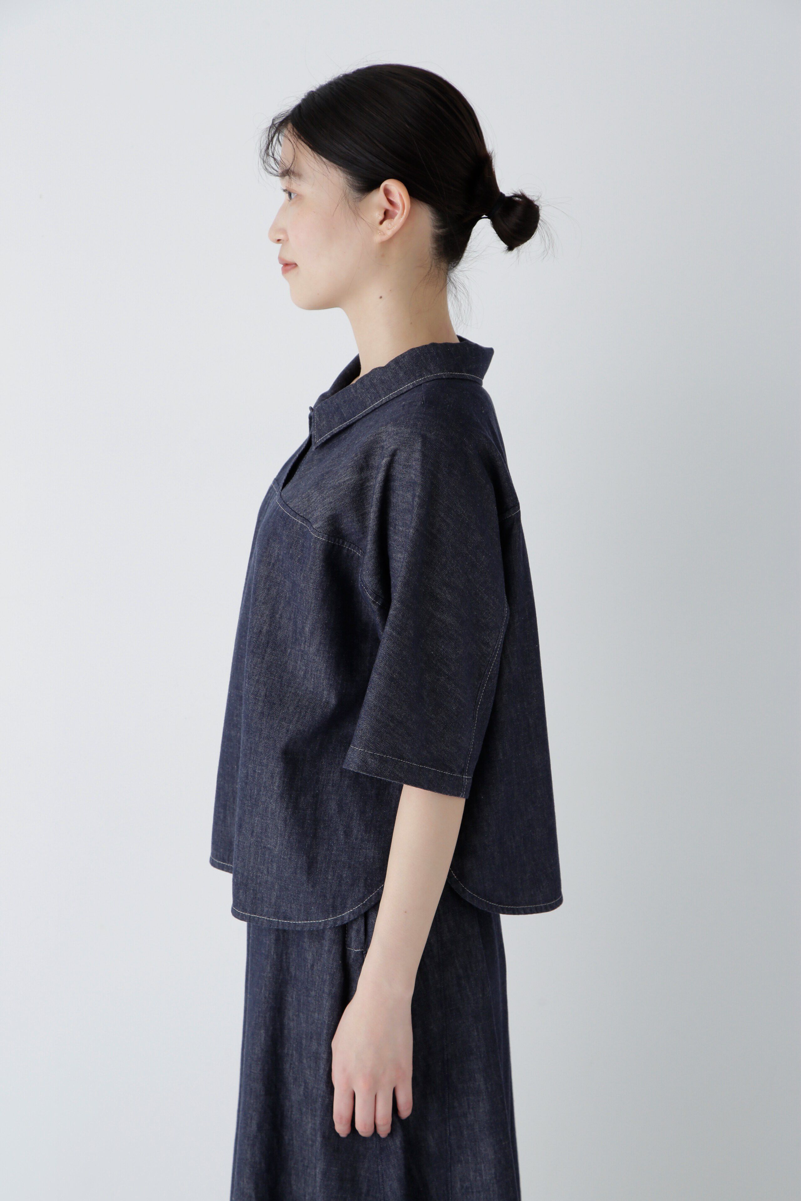  「◆ライトオンスデニムブラウス」|シャツ・ブラウス|