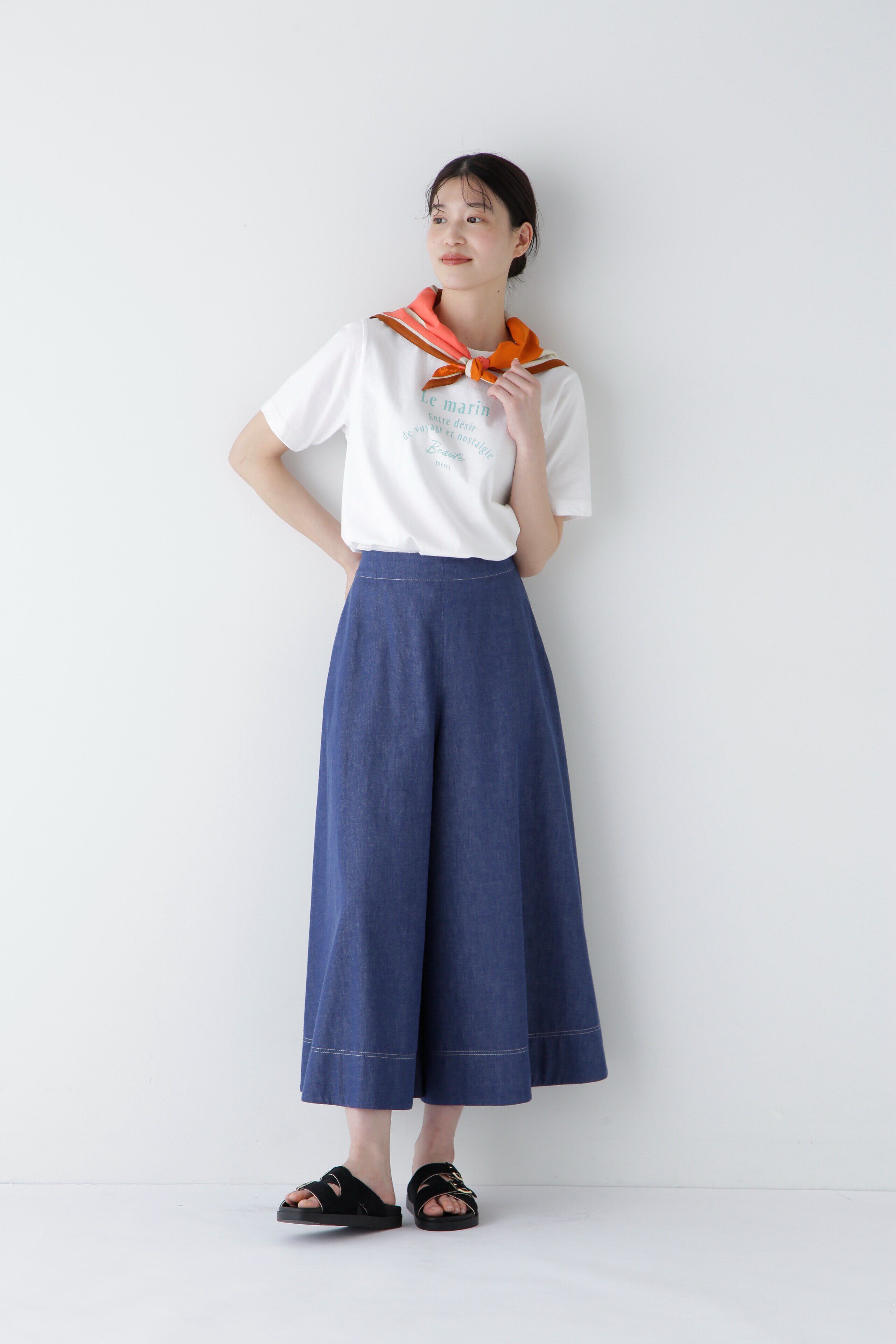  「◆ライトオンスデニムフレアースカーチョ」|スカート|