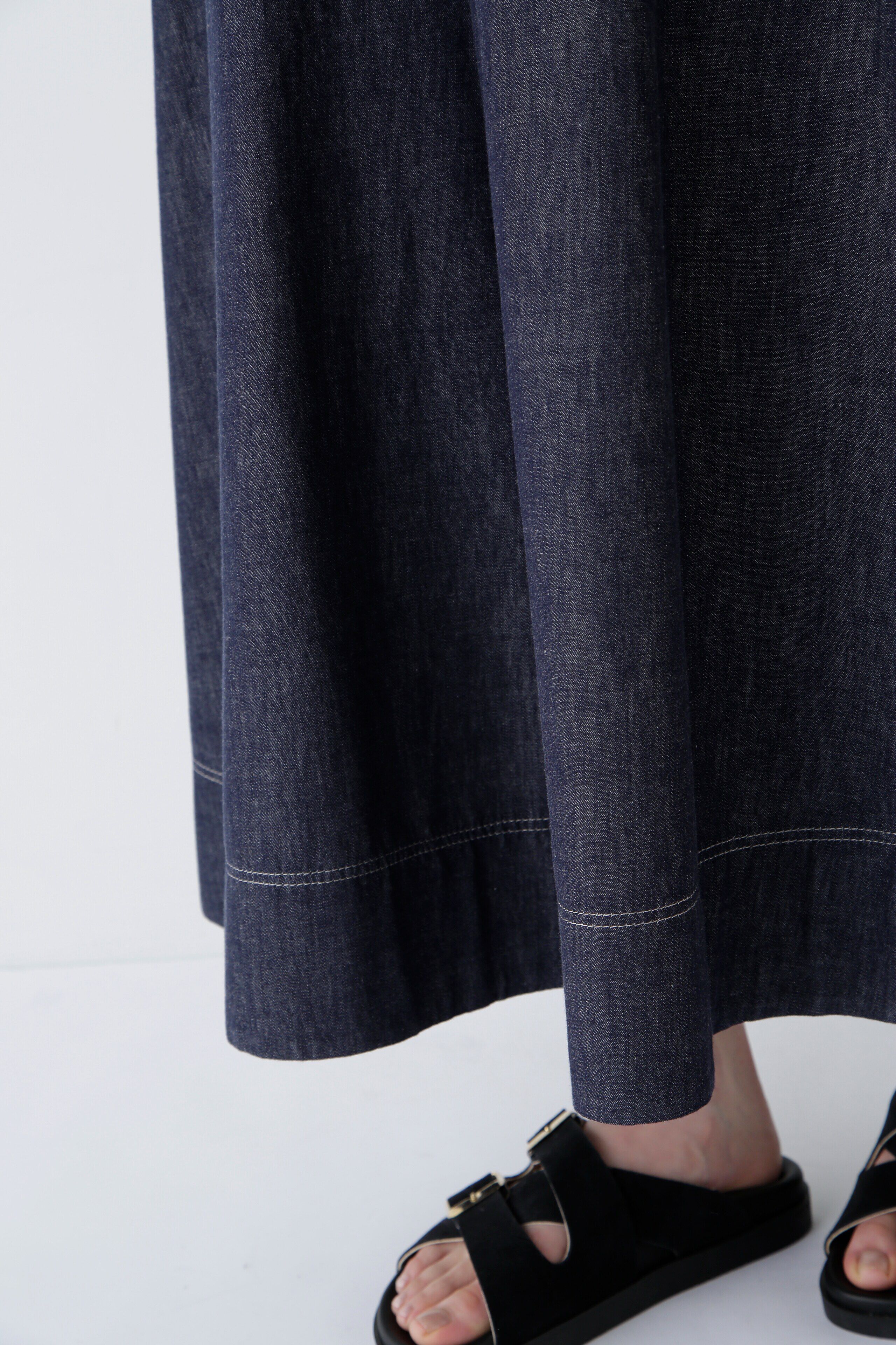  「◆ライトオンスデニムフレアースカーチョ」|スカート|