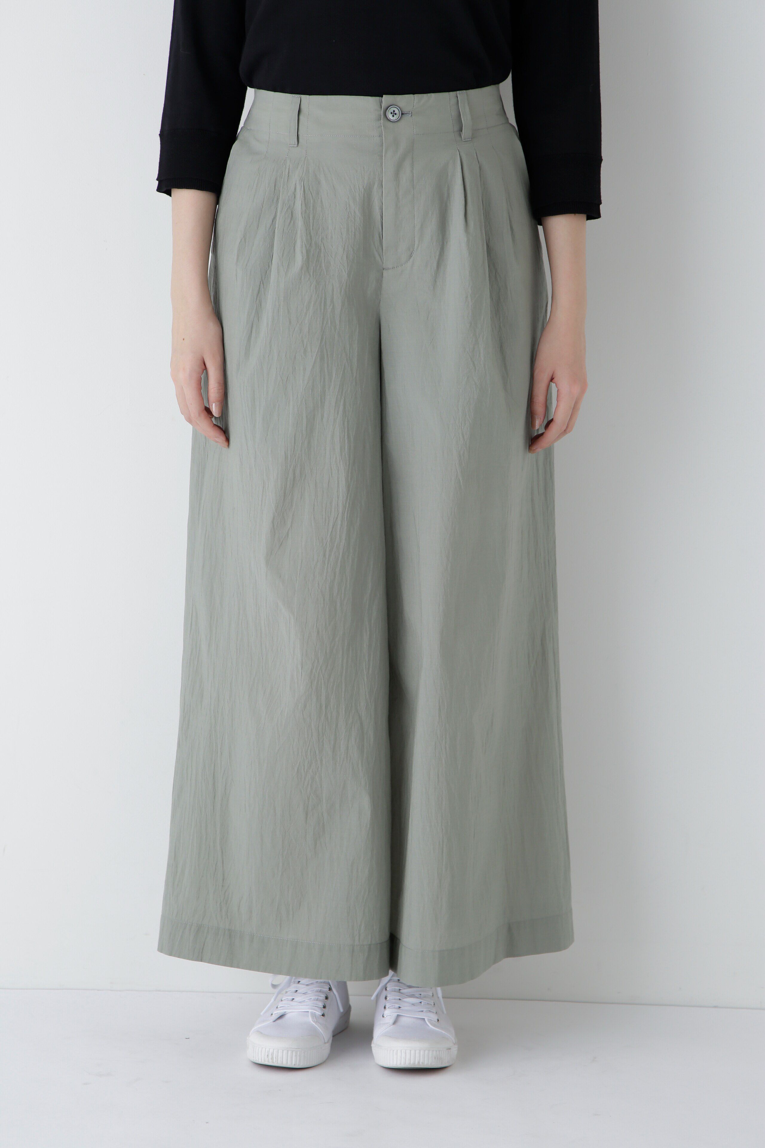  「◆エアリーコットンタックワイドパンツ」|その他|