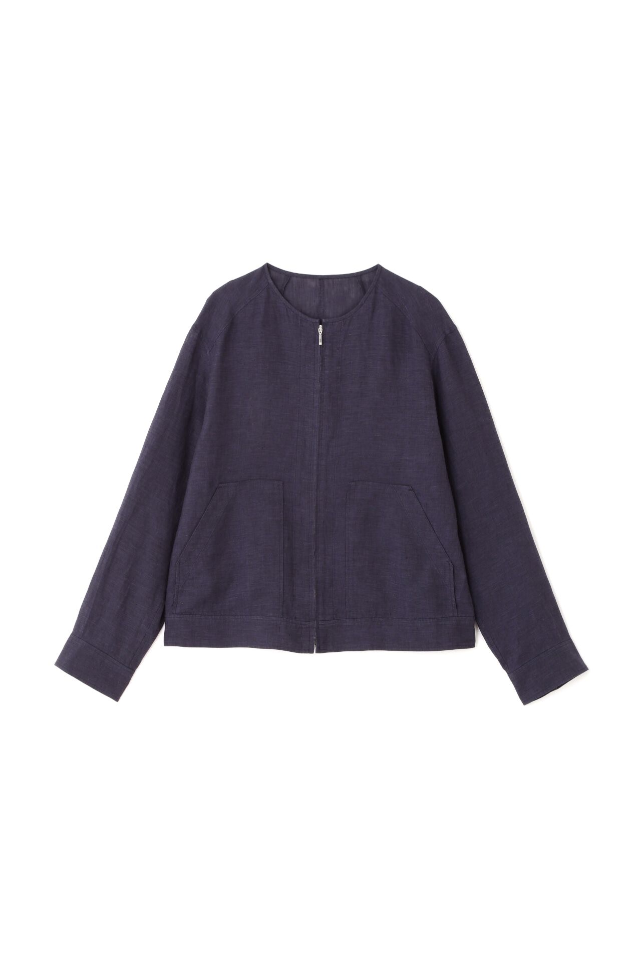  「◆ハードマンリネンノーカラージップブルゾン」|ブルゾン・スタジャン|