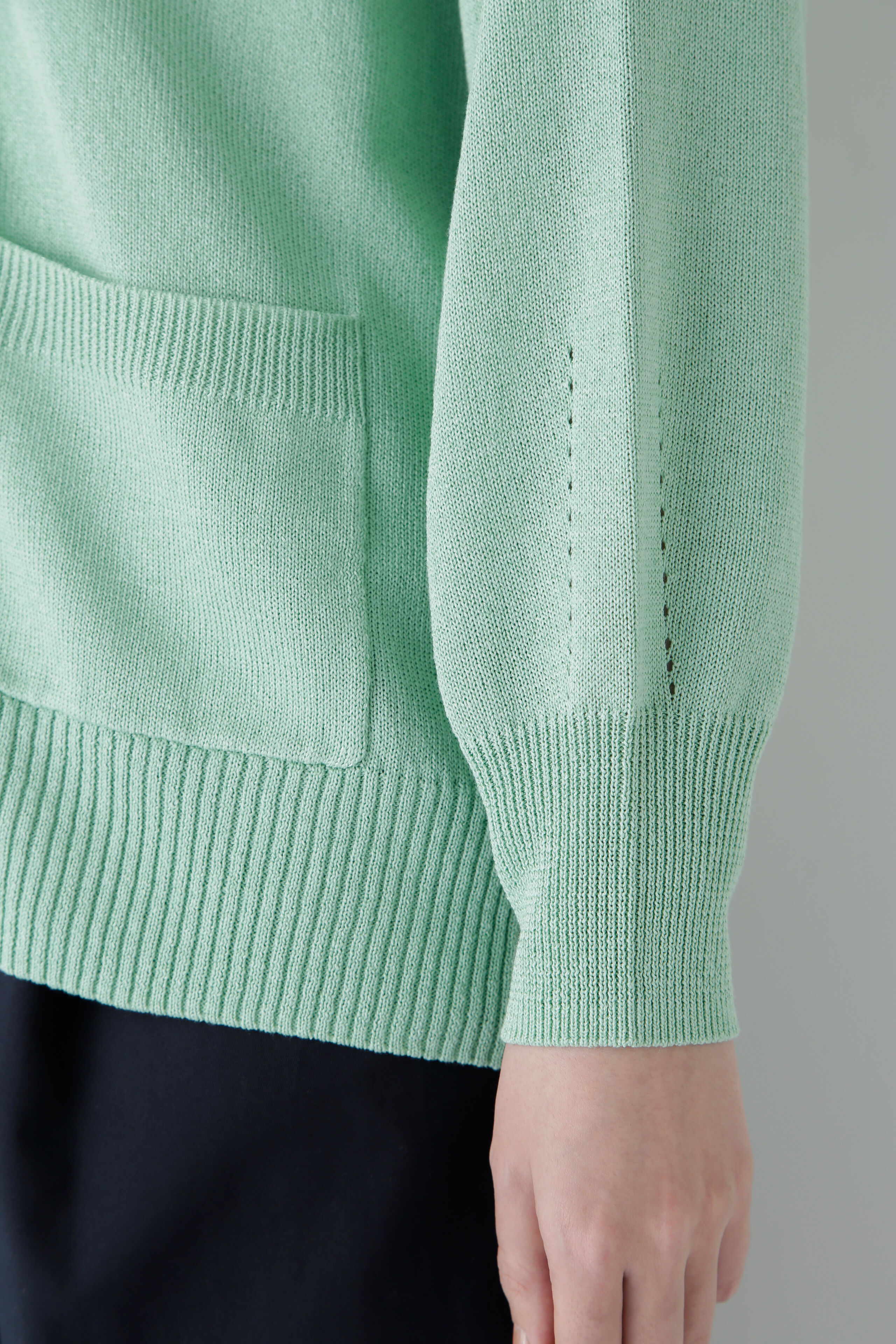  「◆【ウォッシャブル】ペーパーヤーンミドル丈カーディガン」|ニット・セーター|